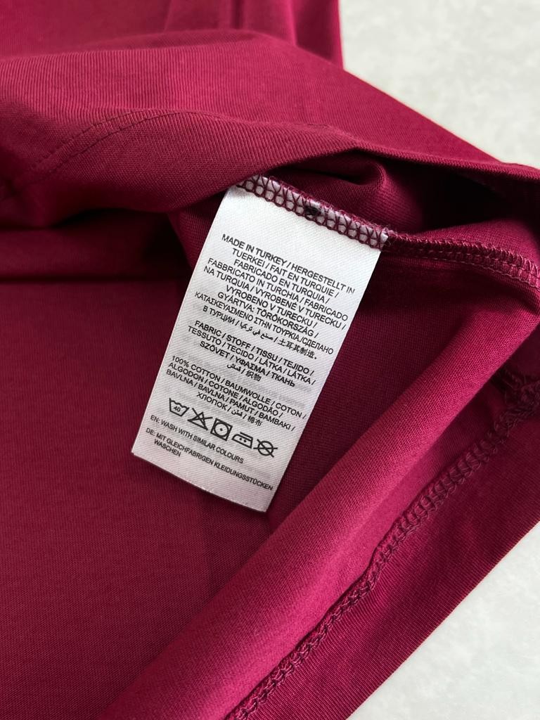Ton to Tone Essential Mid Icon Logo Bordo T-shirt