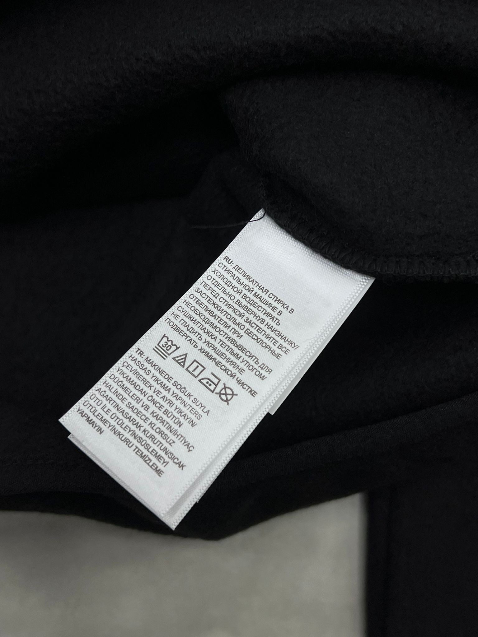 Yarım Fermuarlı Mini Logo Black Polar