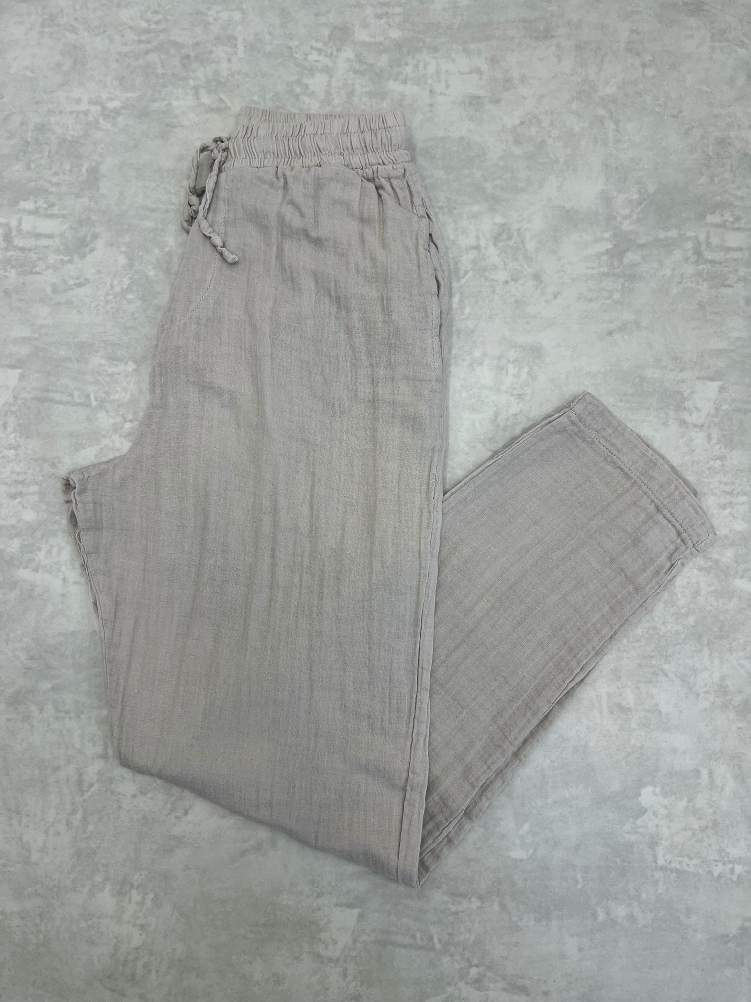 Classic Mevsimlik İnce Cream  Pantalon