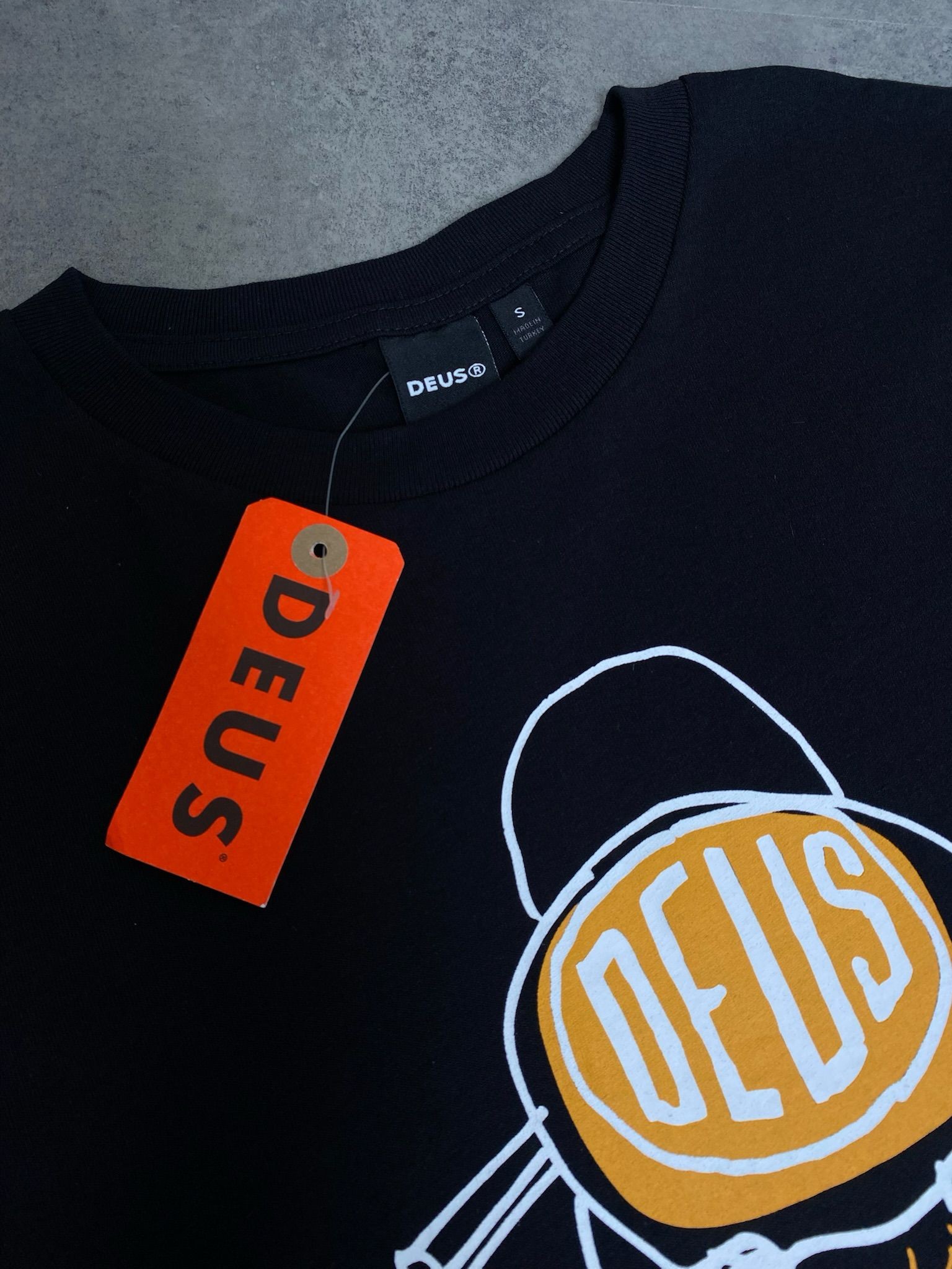 Yeni Sezon Ex Machina Motor Black-Orange MotorCycles T-shirt