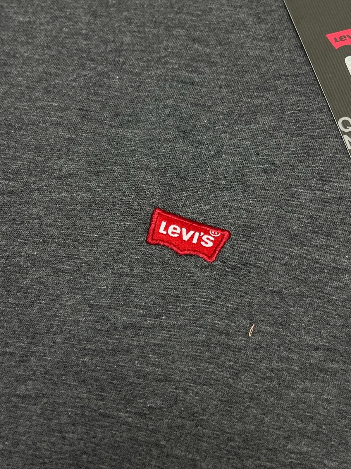 Yeni Sezon Classic Mini Logo Basic Gray  T-shirt