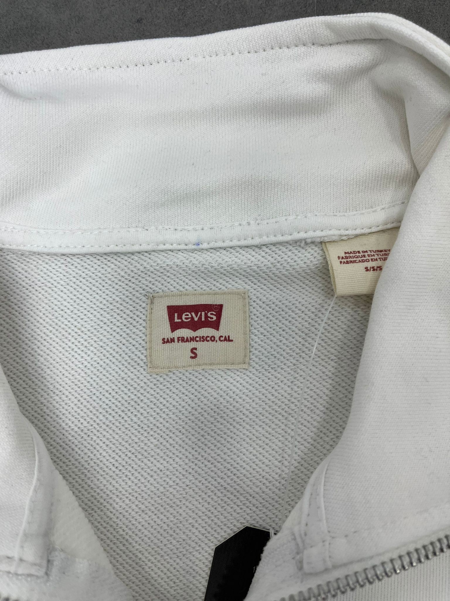 Yeni Sezon Yarım Fermuarlı Basic Mini Logo Sweatshirt