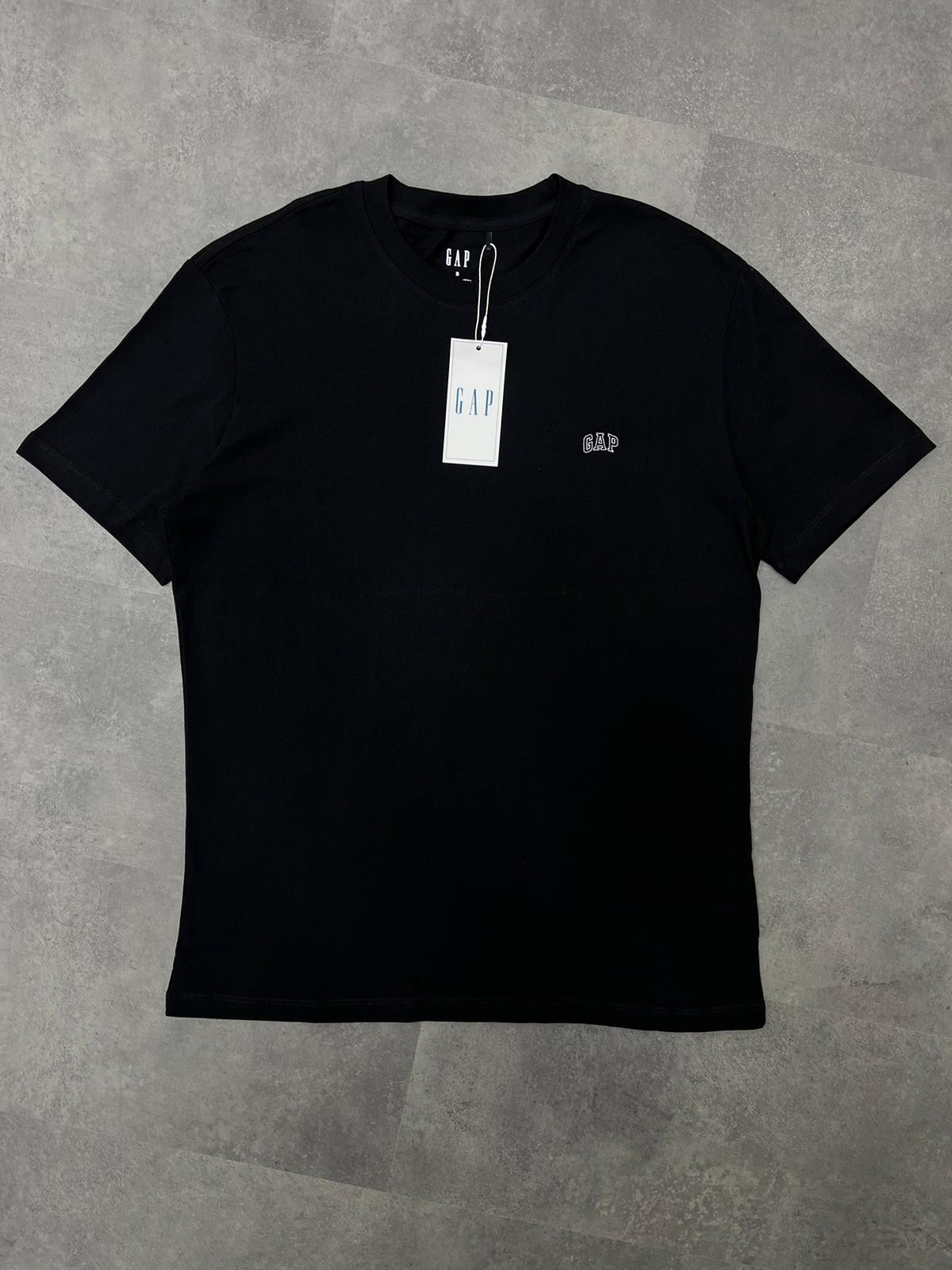 Yeni Sezon Basic Aplice Mini Logo Black T-shirt