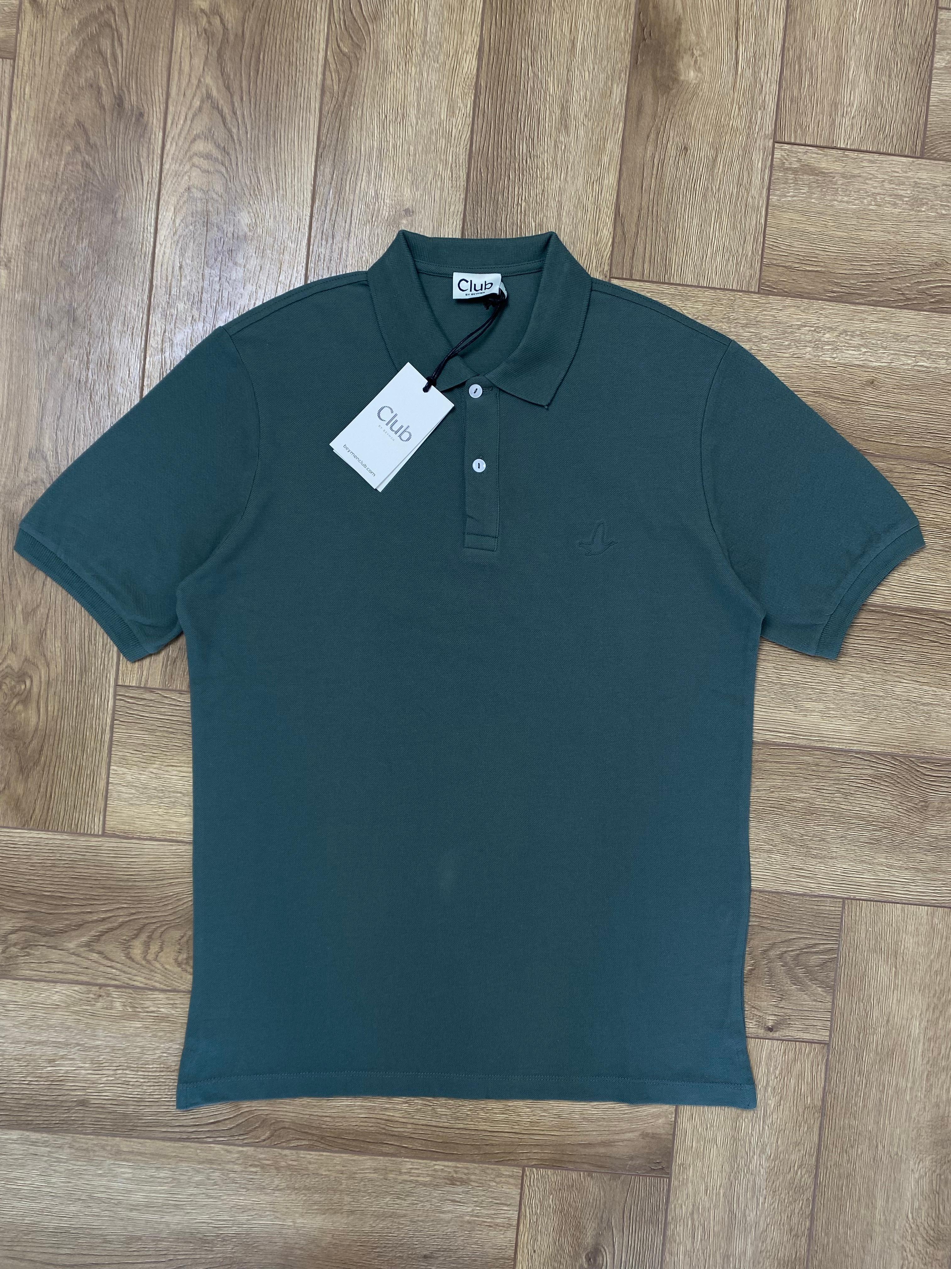 Yeni Sezon Hollow Logo Tone To Tone  Pamuk Pike Polo Yaka - HAKİ