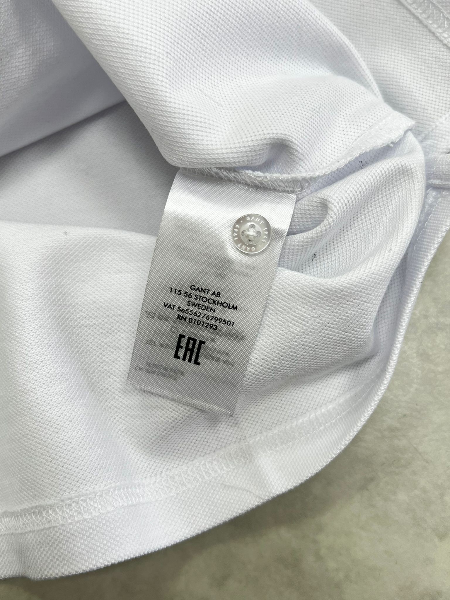 Classic Ceest Logo Basic White Polo Yaka T-shirt