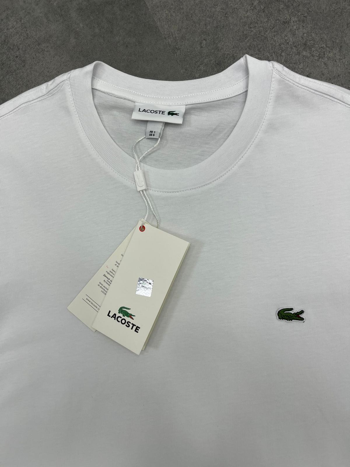 Yeni Sezon Basic Mini Logo Classic White T-shirt