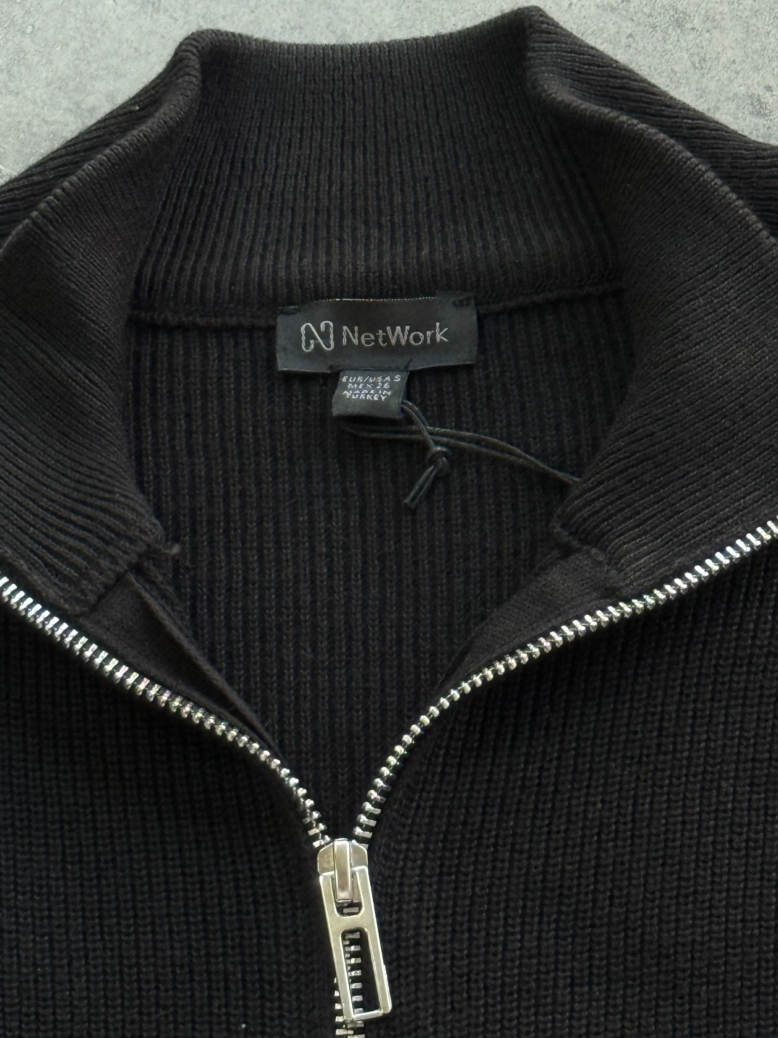 Yeni Sezon Özel Seri Triko Yarım Fermuarlı Sweatshirt