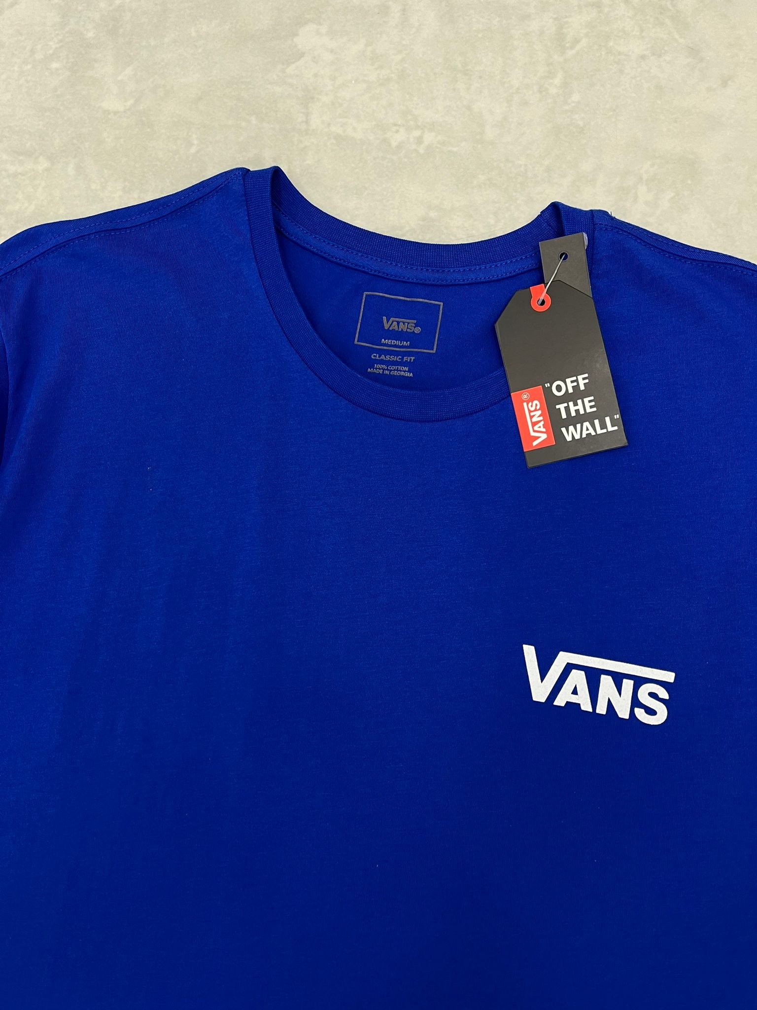 Yeni Sezon Basic Mini Logo Classic Blue T-shirt