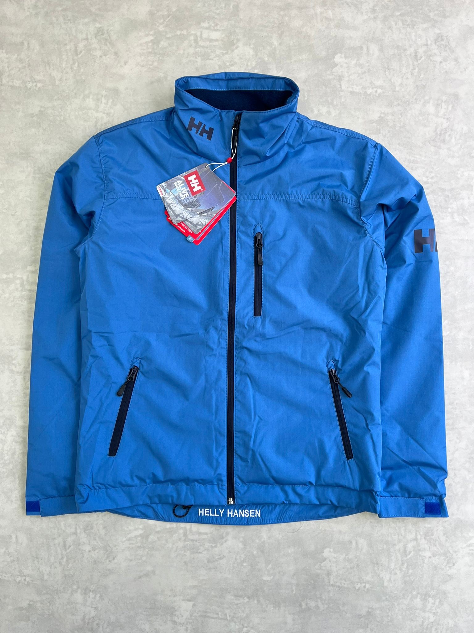 Su Ve Rüzgar Geçirmez İçi Polarlı Crew Ceket Blue Mont