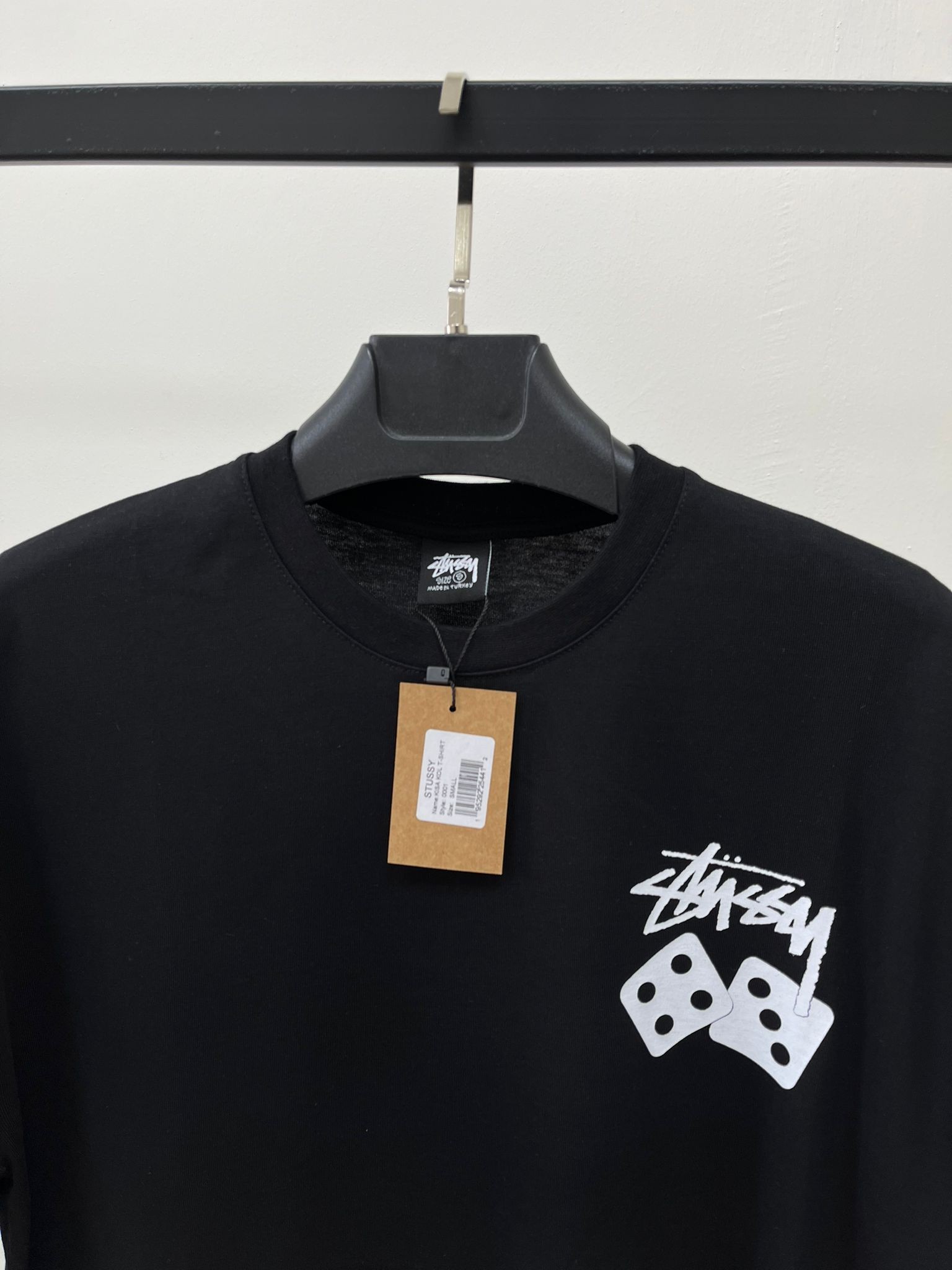 Stussy Dice Pig. Dyed Tee Oversize Black T-shirt