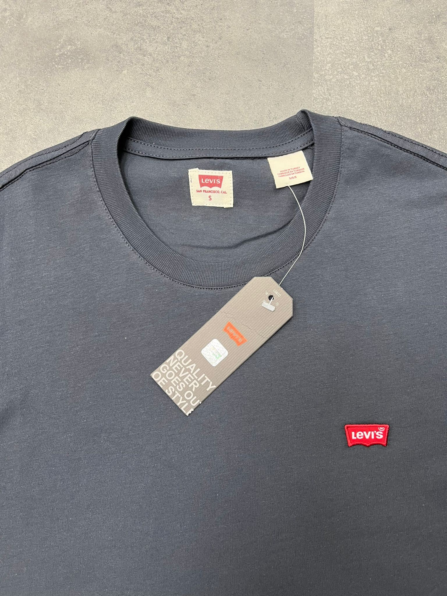 Yeni Sezon Classic Mini Logo Basic Antrasit  T-shirt