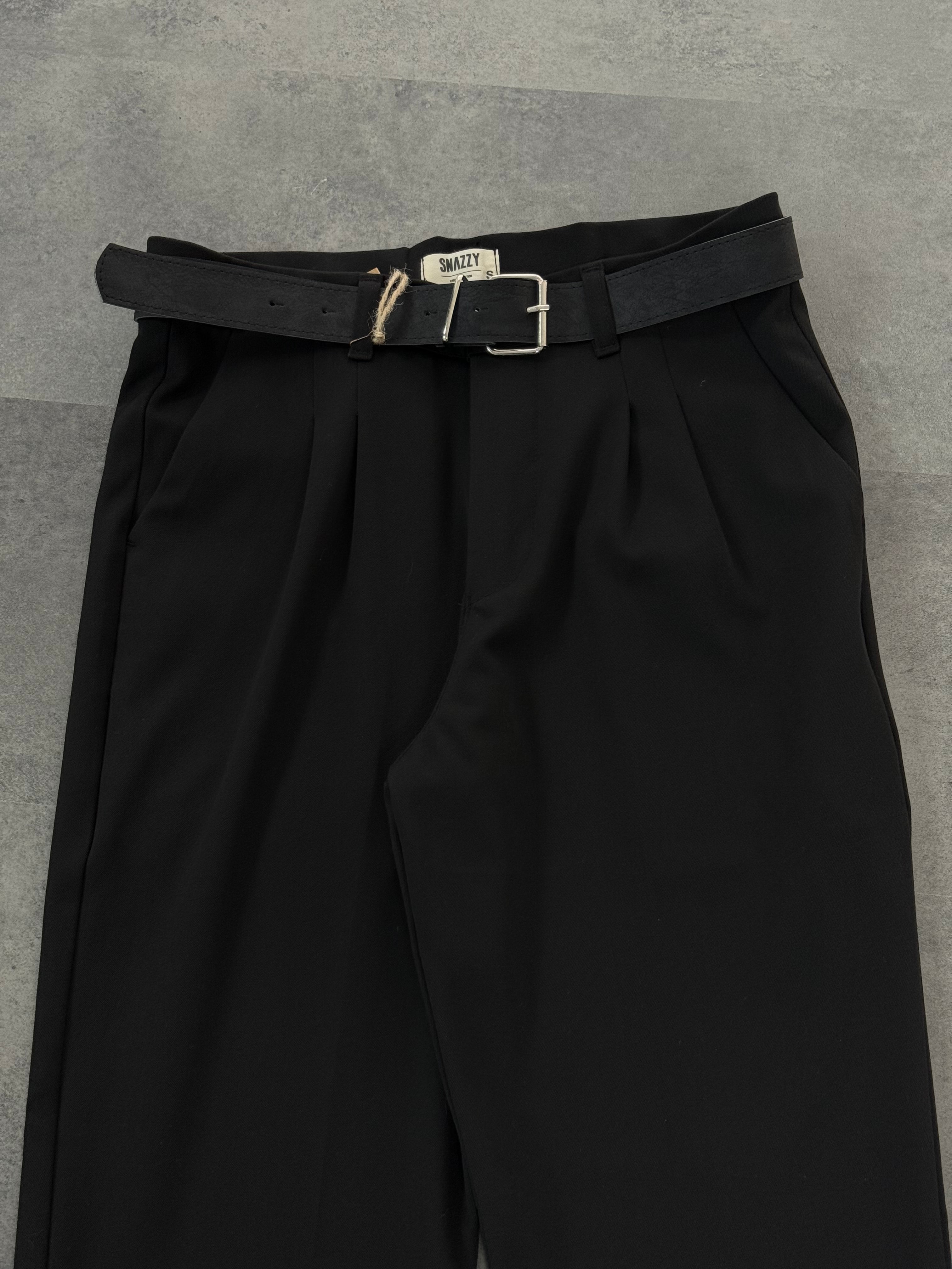 Yeni Sezon Kemerli İtalyan Kumaş Kalın Kışlık Casual Pantalon