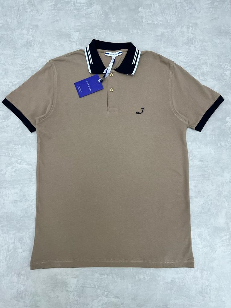 Basic Yaka Detaylı Brown/Black Polo Yaka T-shirt