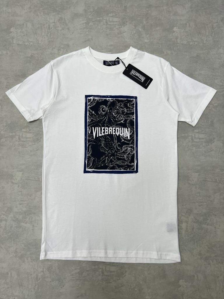 Octopus Printed White T-shirt