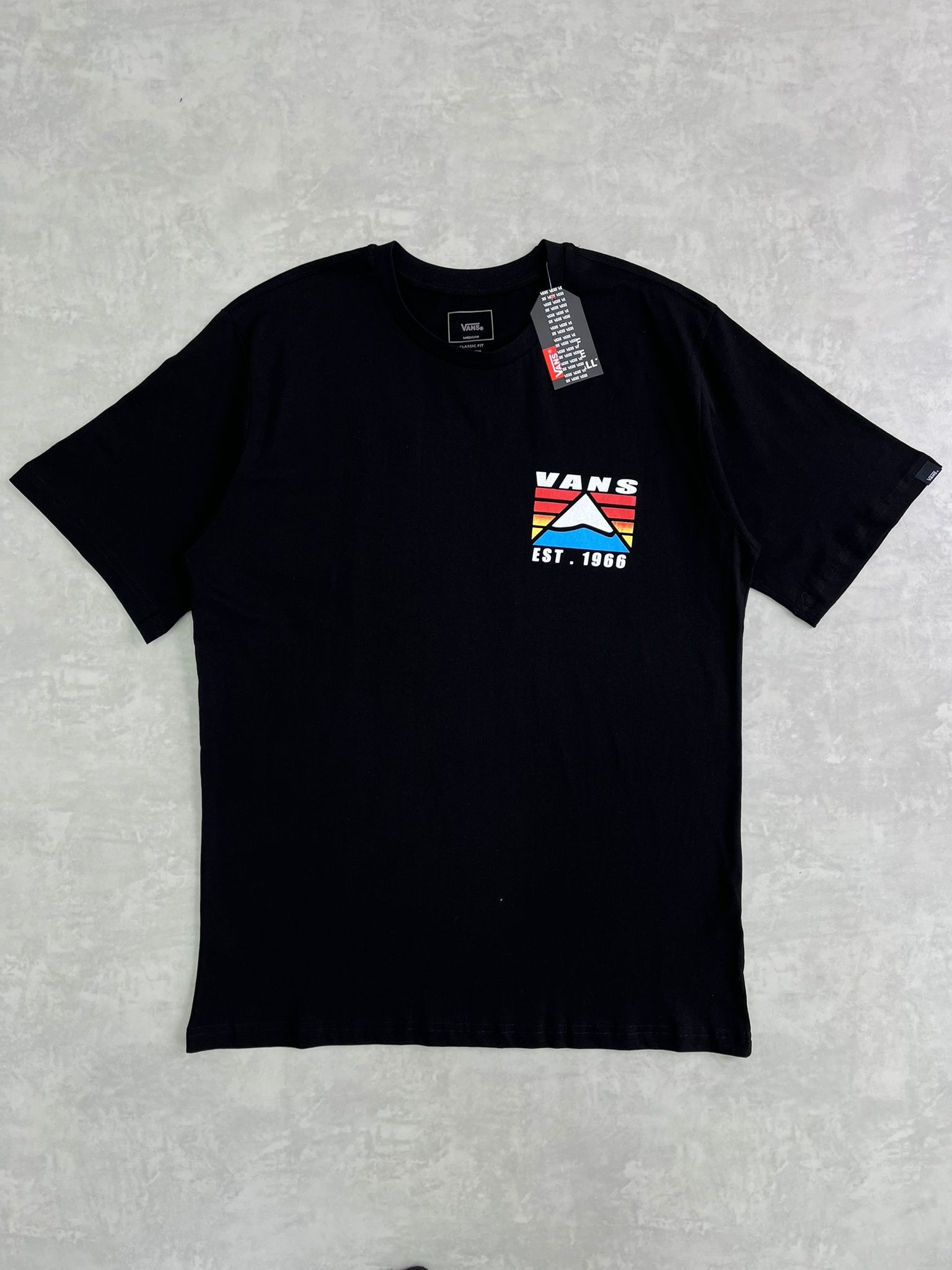 Yeni Sezon Back To Print Est.1966  Black T-shirt