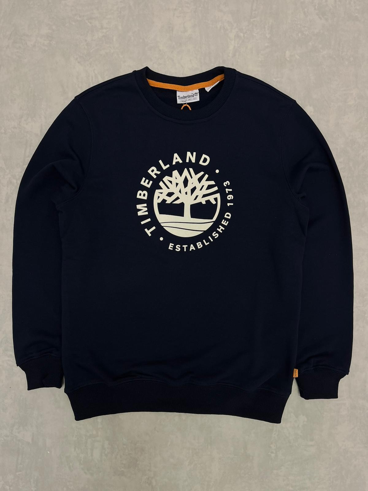 Mid Icon Logo Est.1973 Woden Light Navy Blue Sweatshirt