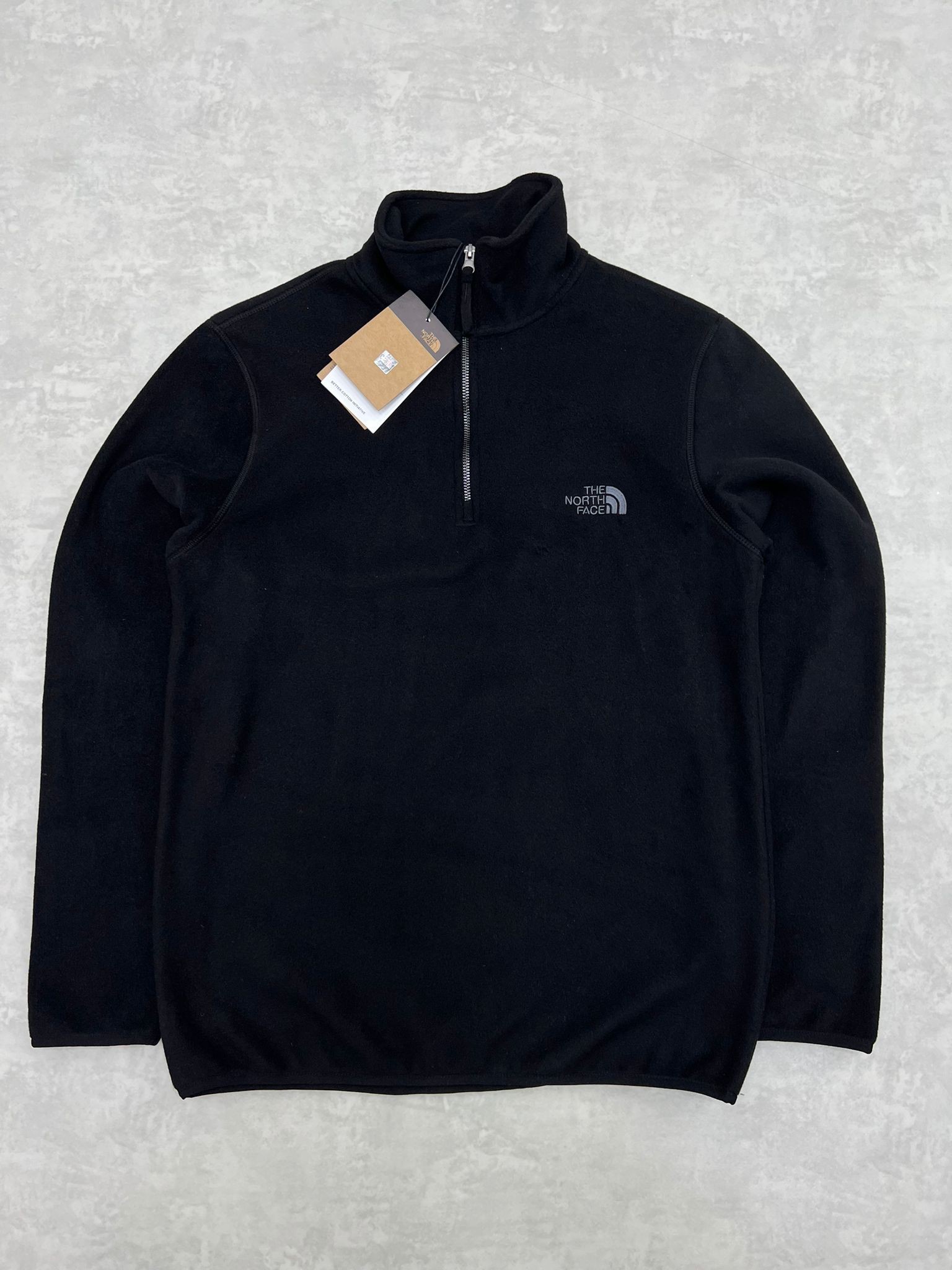 Yarım Fermuarlı Mini Logo Black Polar