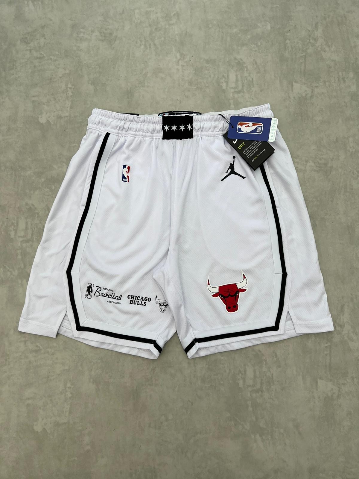 Nba Boston Limited Edition Chicago Bulls White Black  Basketball Şort