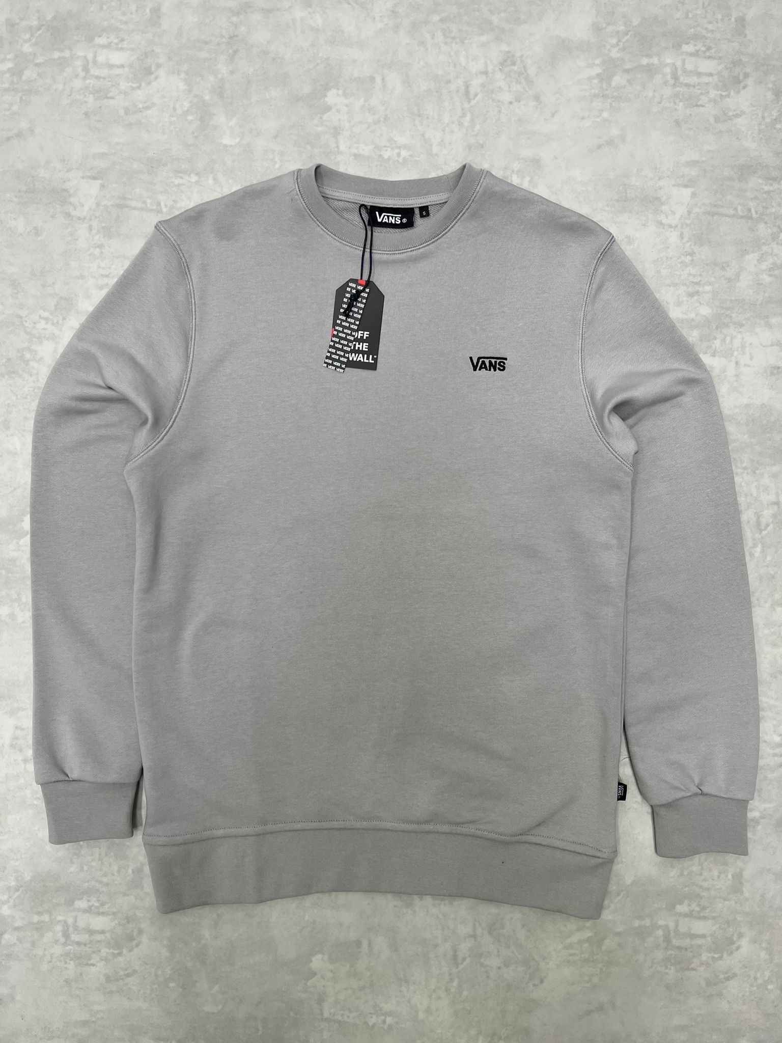 Basic Mini Nakış Logo Gray  Sweatshirt