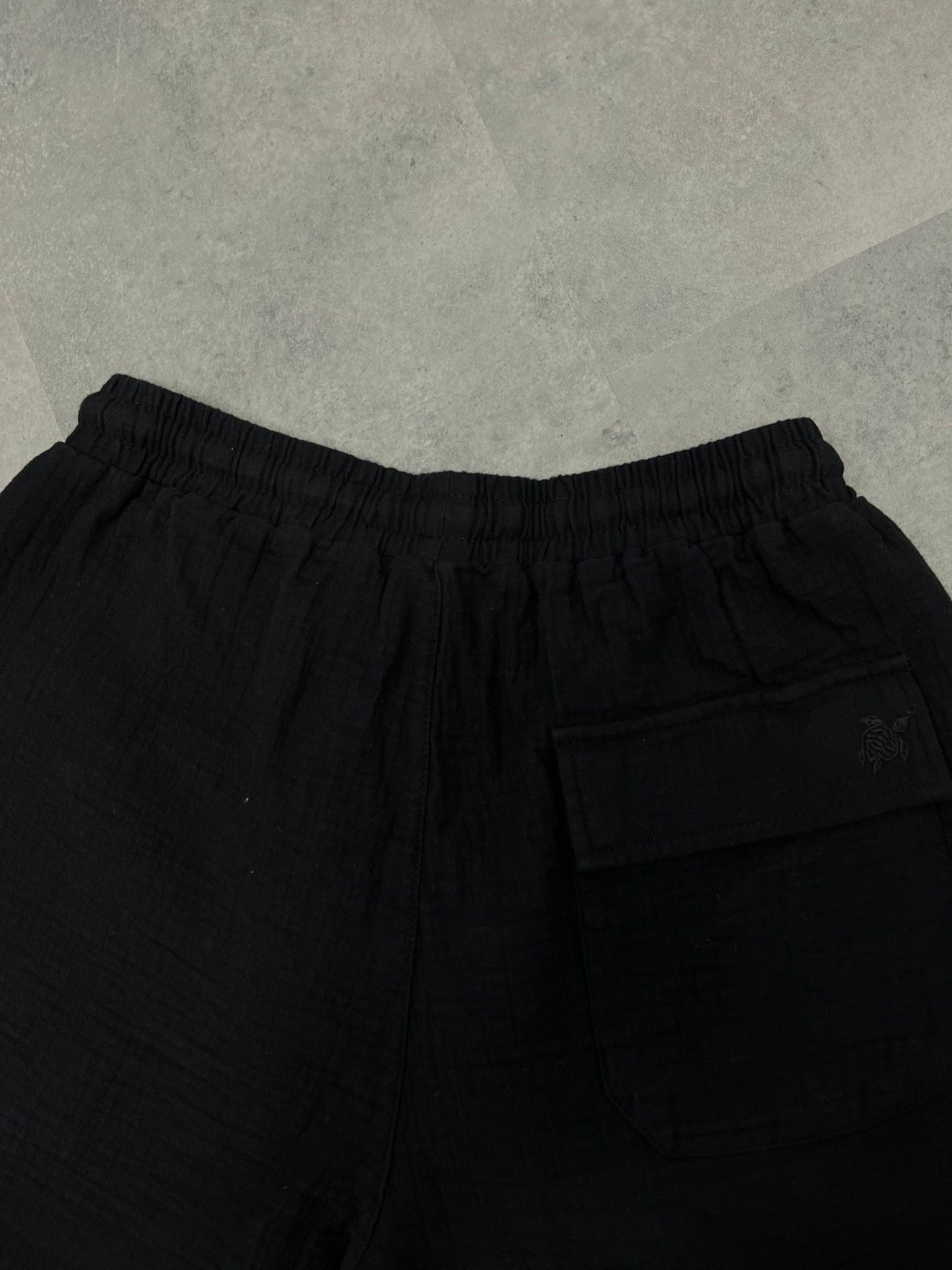Yeni Sezon Pamuk Keten Black Şort