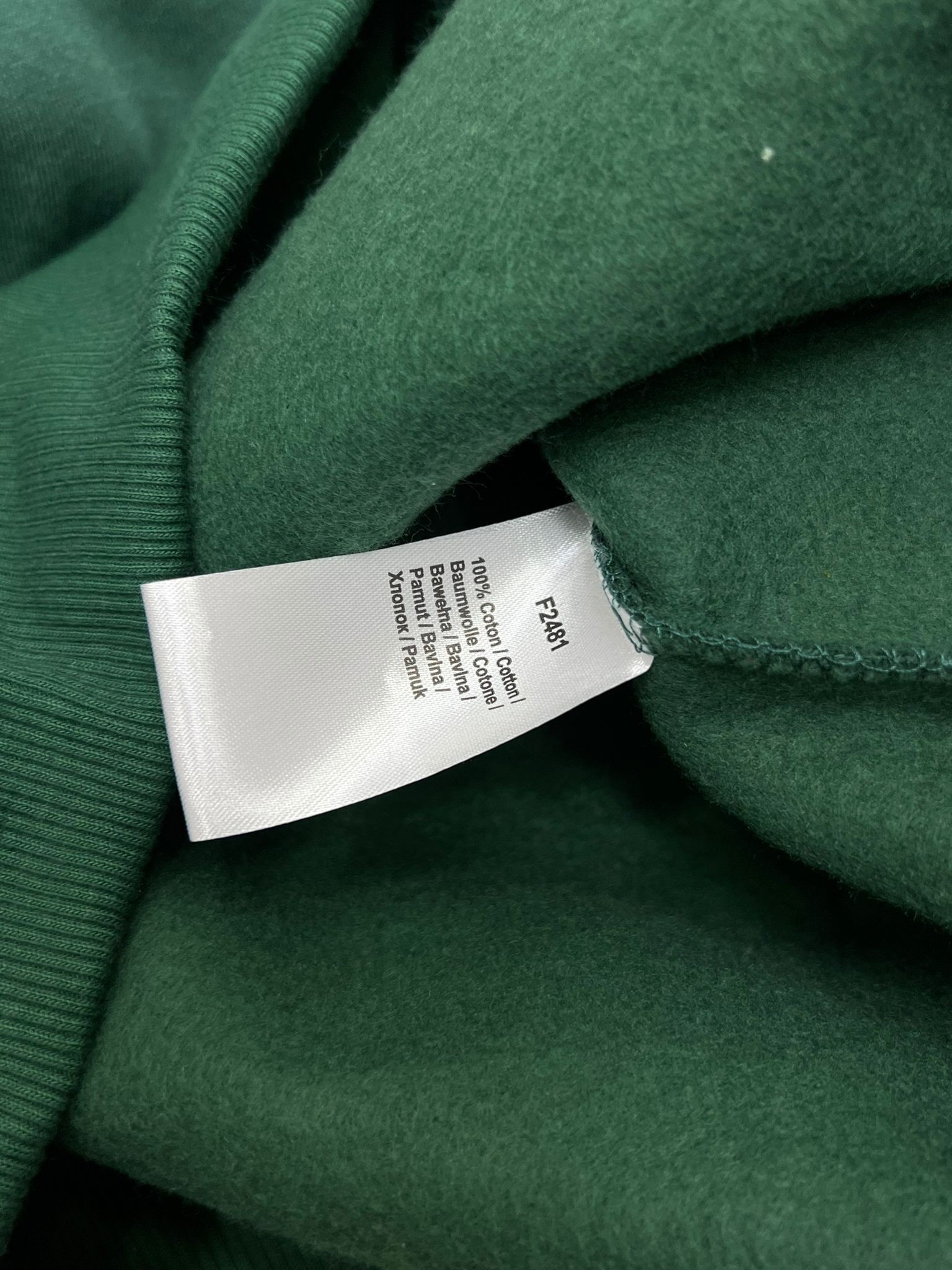 Yeni Sezon  Mini Logo Basic Green Sweatshirt