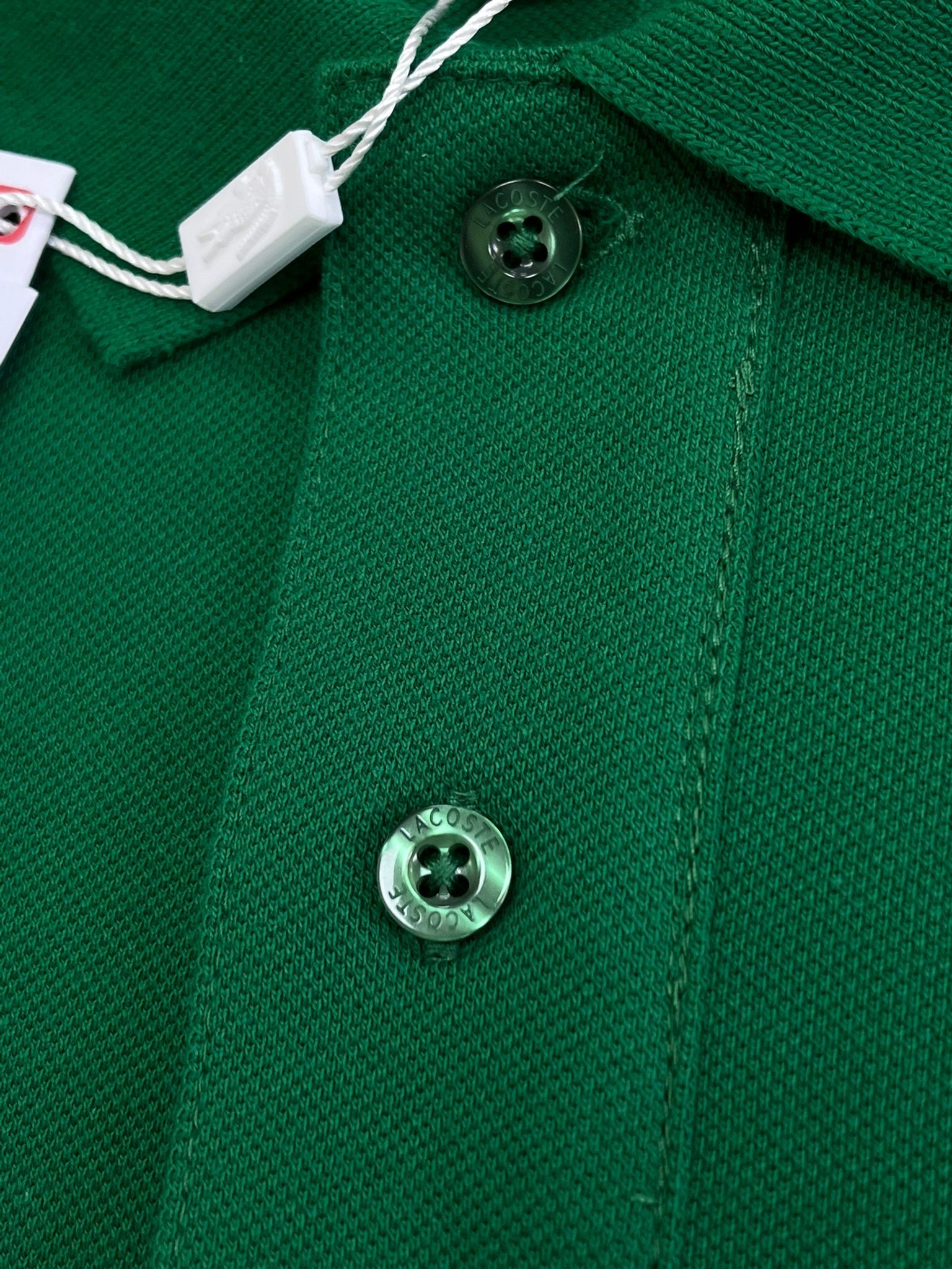 Kolları Şeritli Mini Logo Polo Yaka Green T-shirt