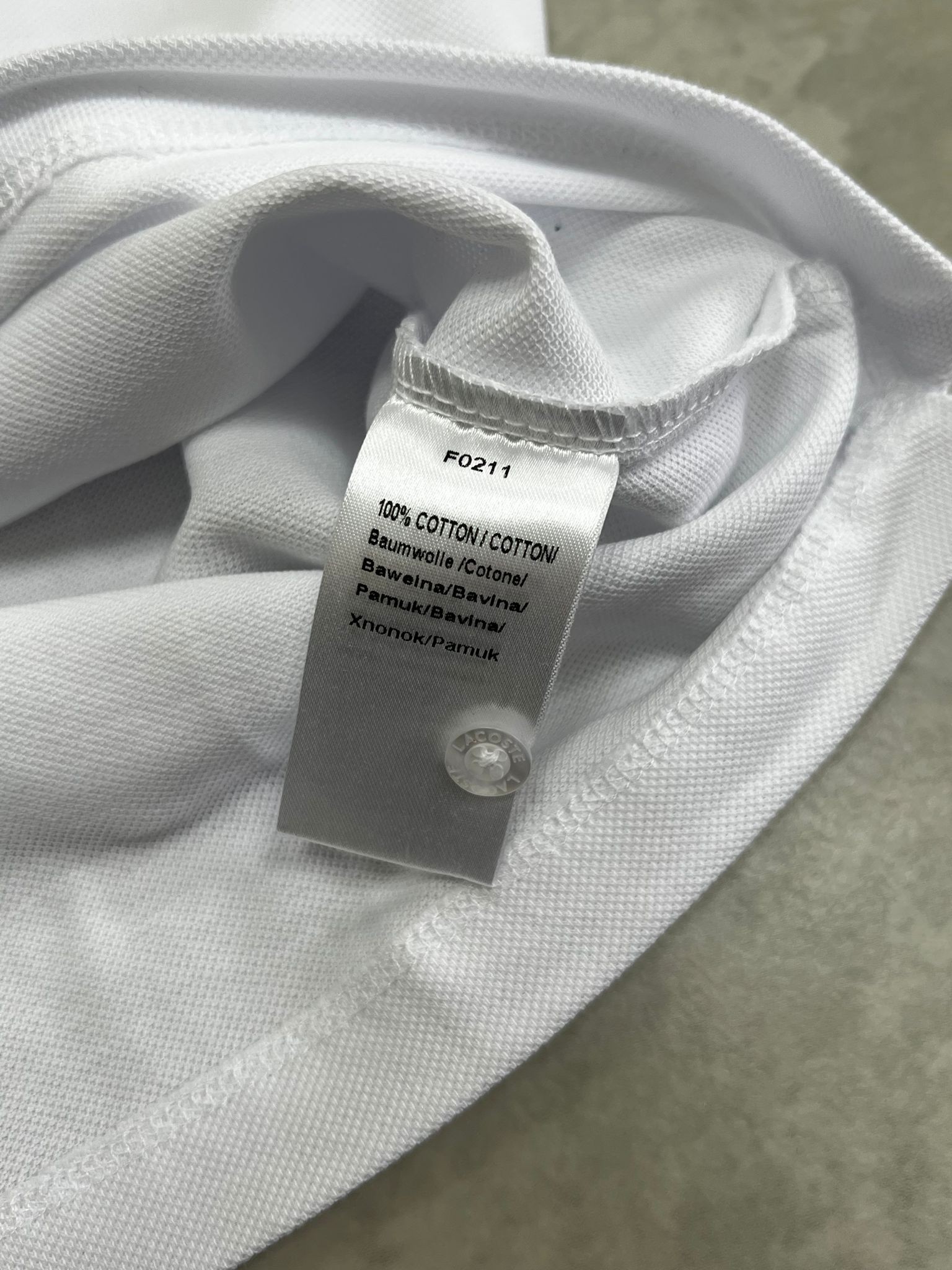Classic Patch Mini Logo Polo Yaka White T-shirt