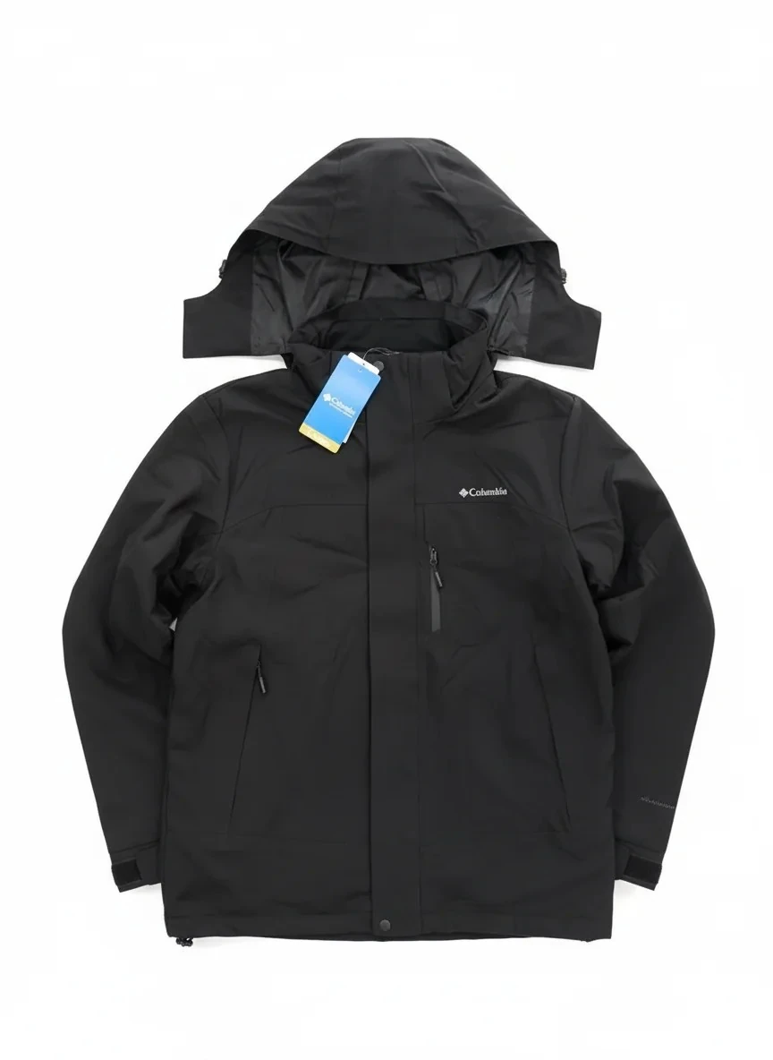 Yeni Sezon 3in1 Cepli Premium Kalın Mont - SİYAH