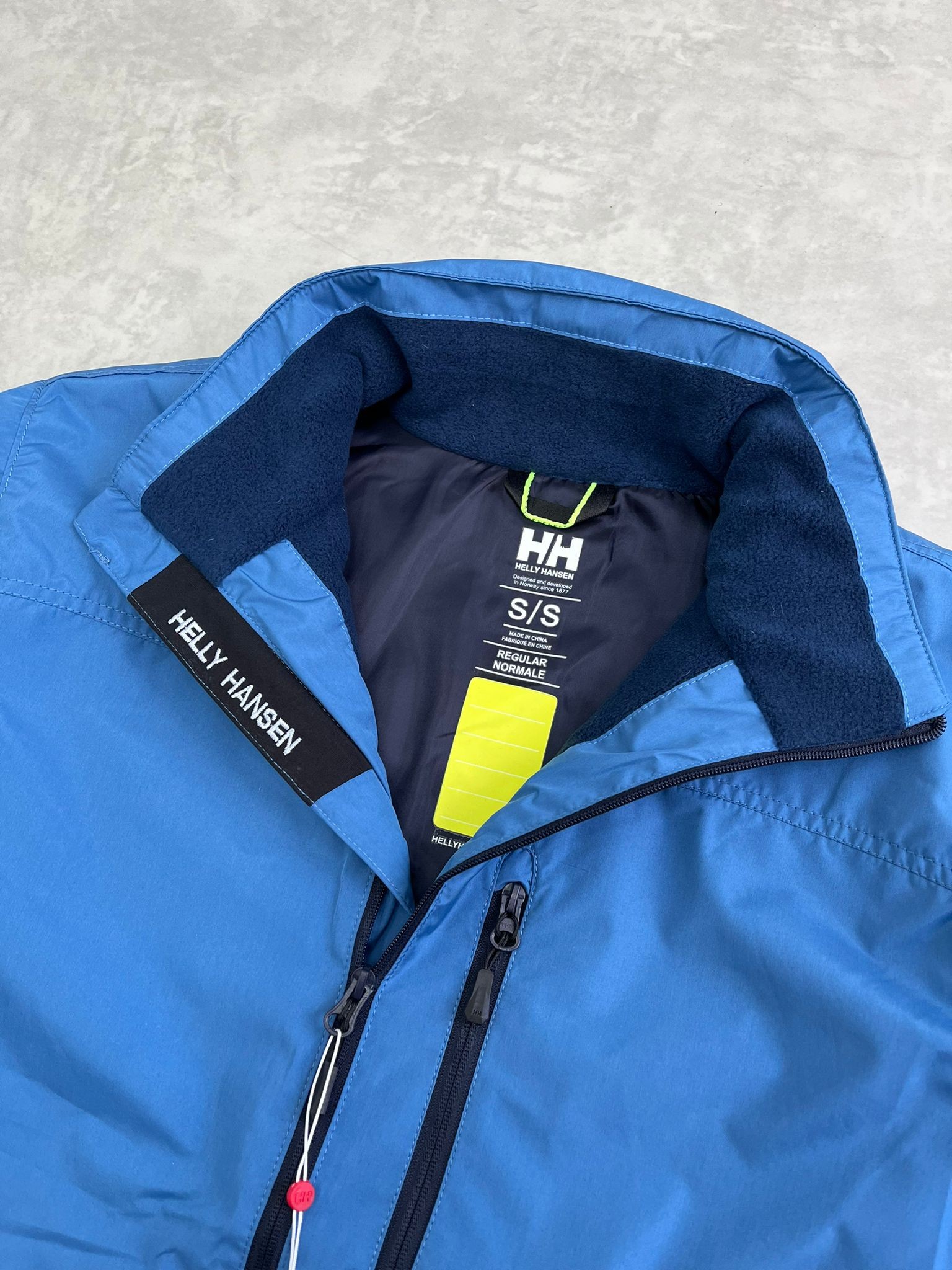 Su Ve Rüzgar Geçirmez İçi Polarlı Crew Ceket Blue Mont