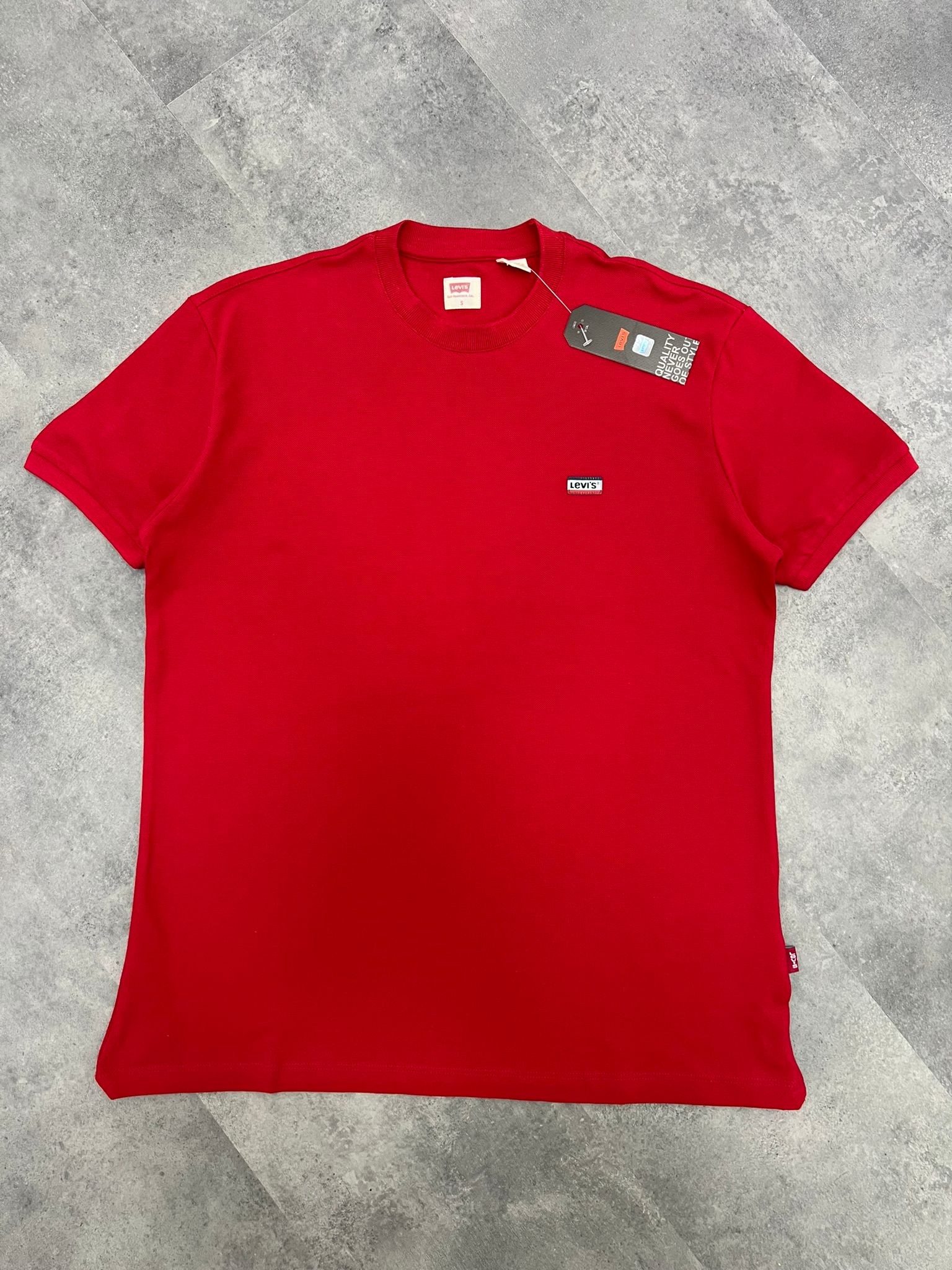 Yeni Sezon Özel Logo İnterlok Patch Red T-shirt