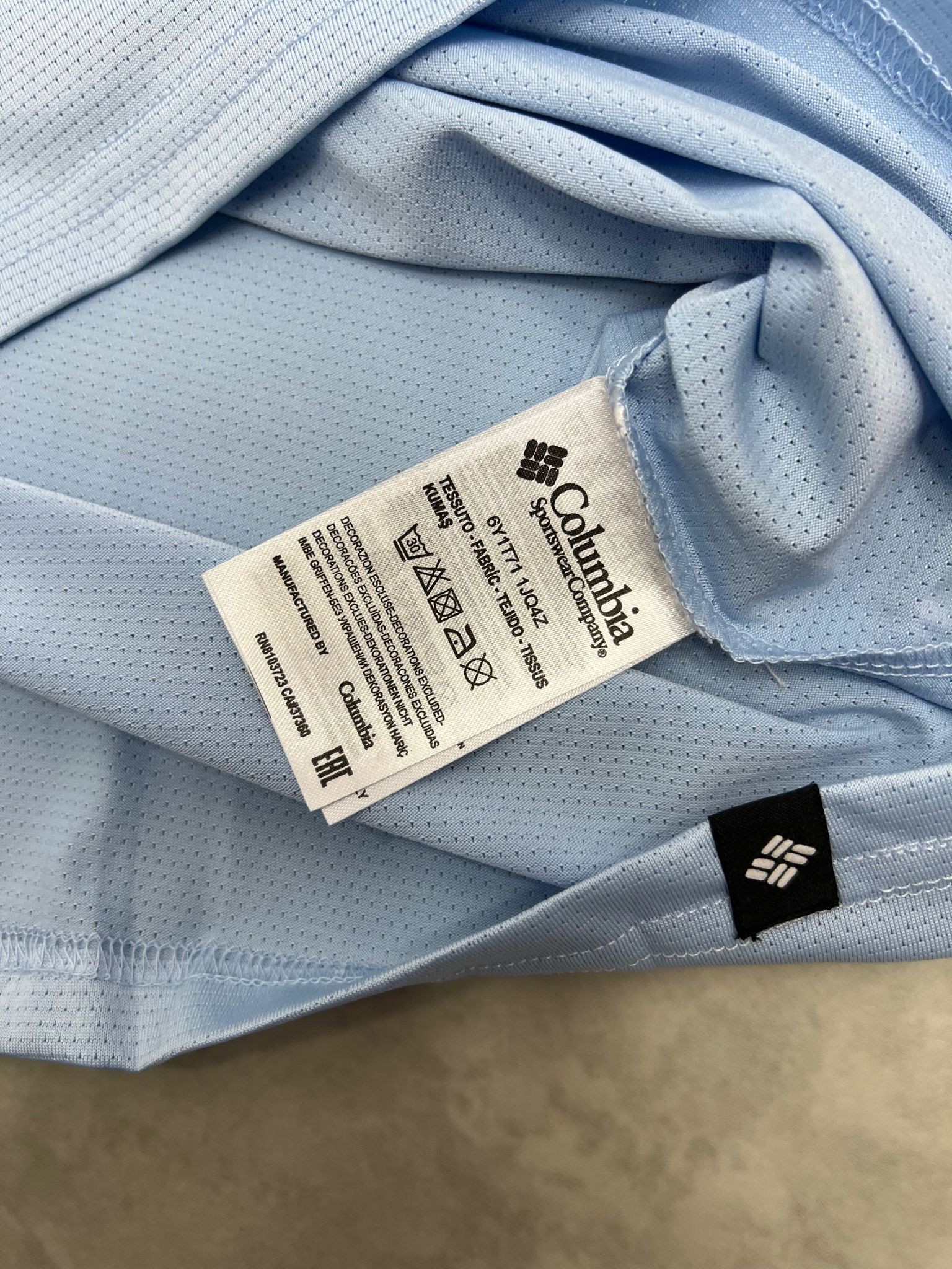 Clima Cool (Nefes Alan)  Light Blue  Polo Yaka T-shirt