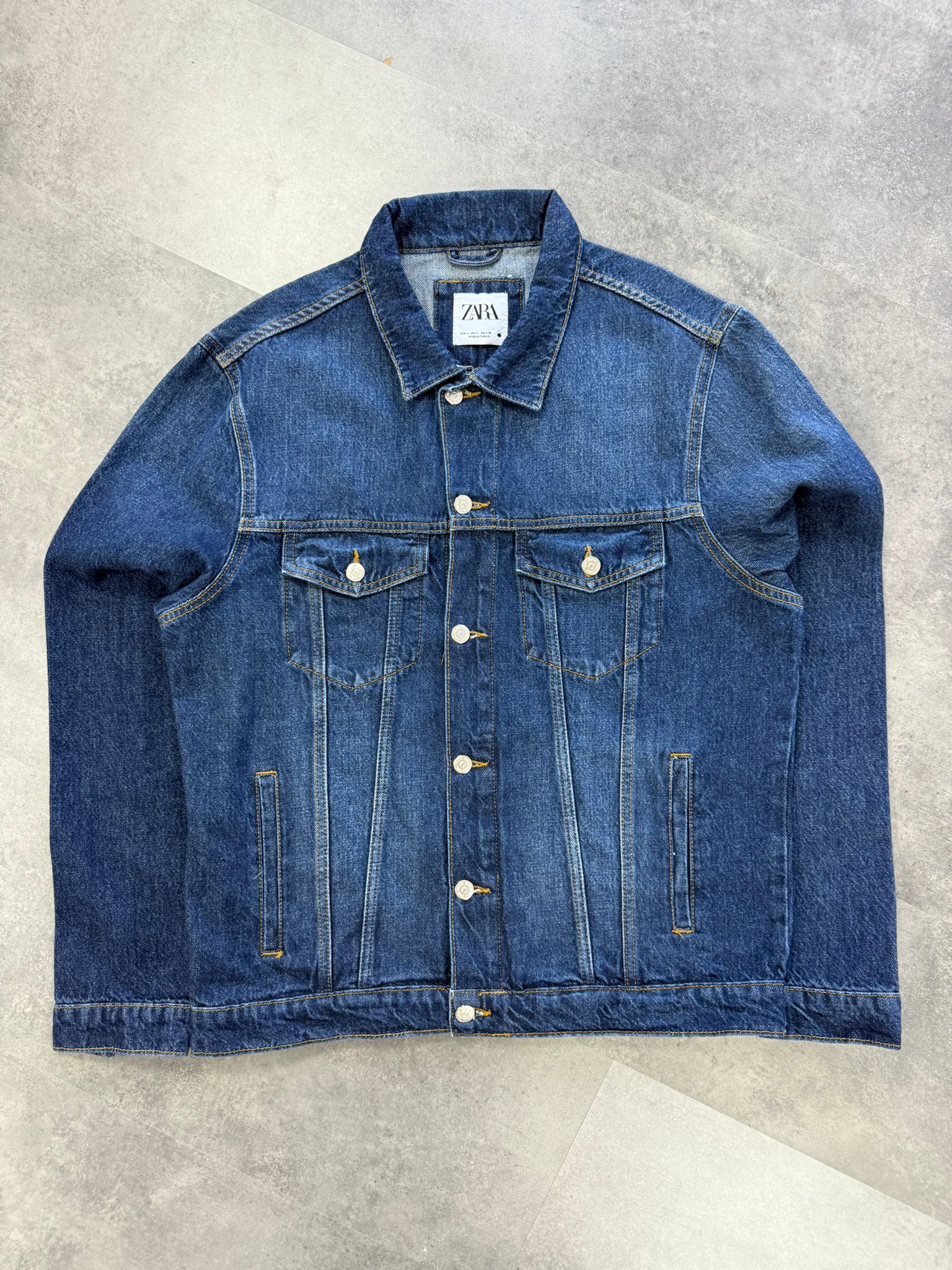 Yeni Sezon İhracat Fazlası Kot Ceket - LACİVERT