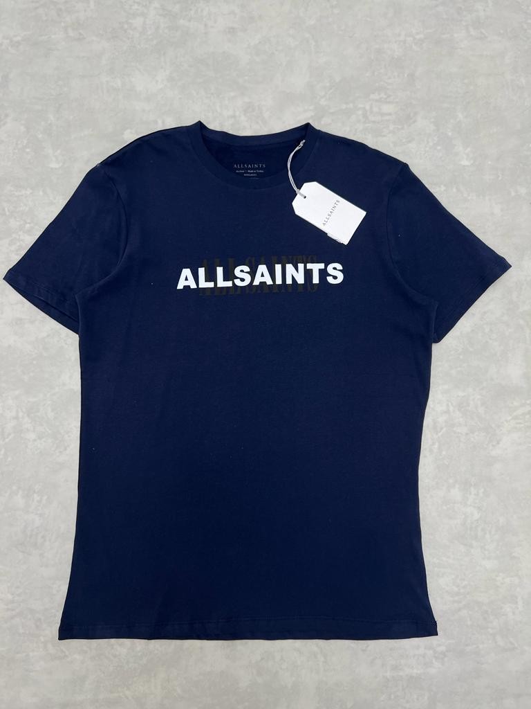 Again Mid Icon Logo Navy Blue T-shirt