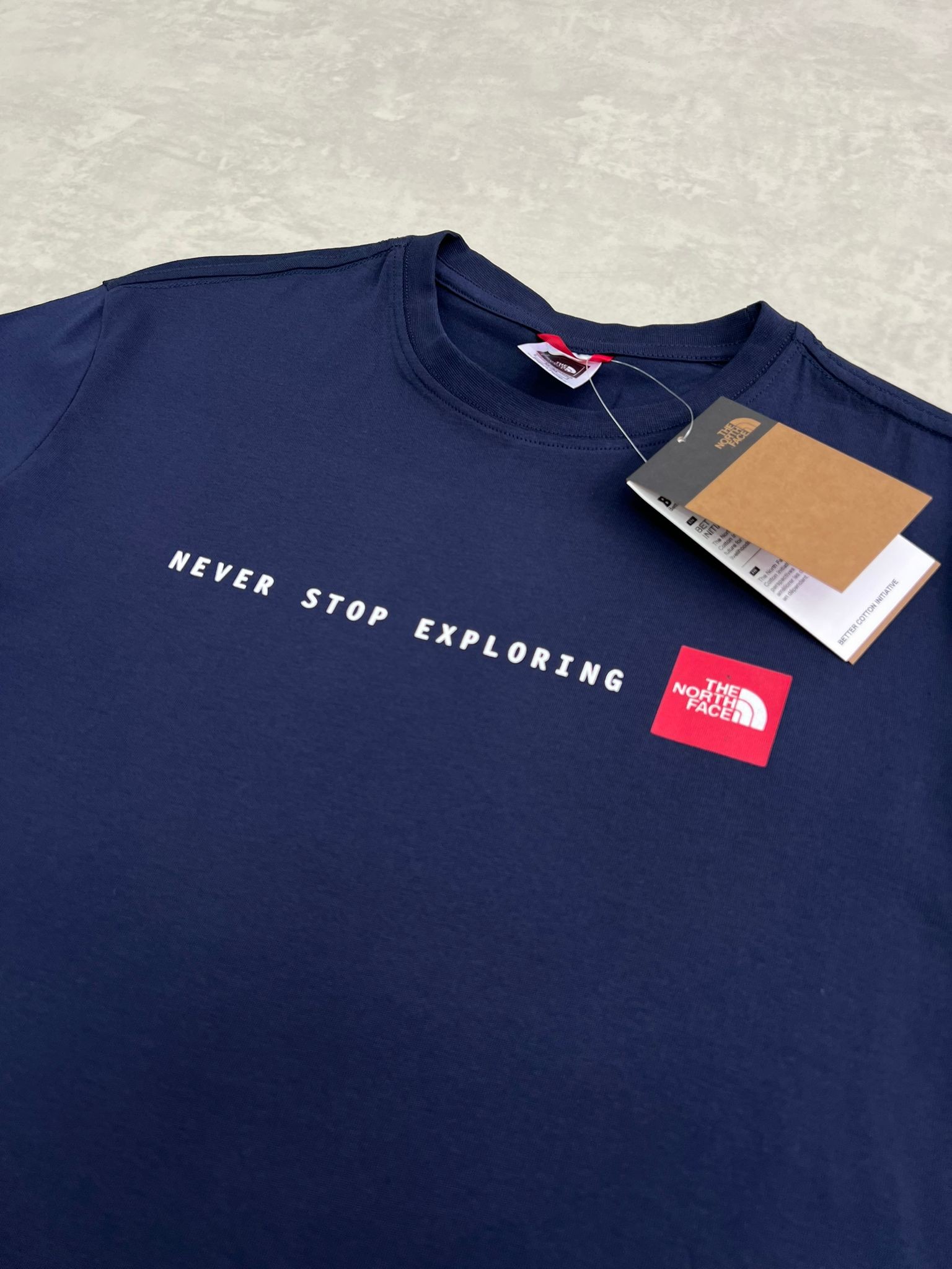 Nevet Stop Explorıng Logo Navy Blue T-shirt