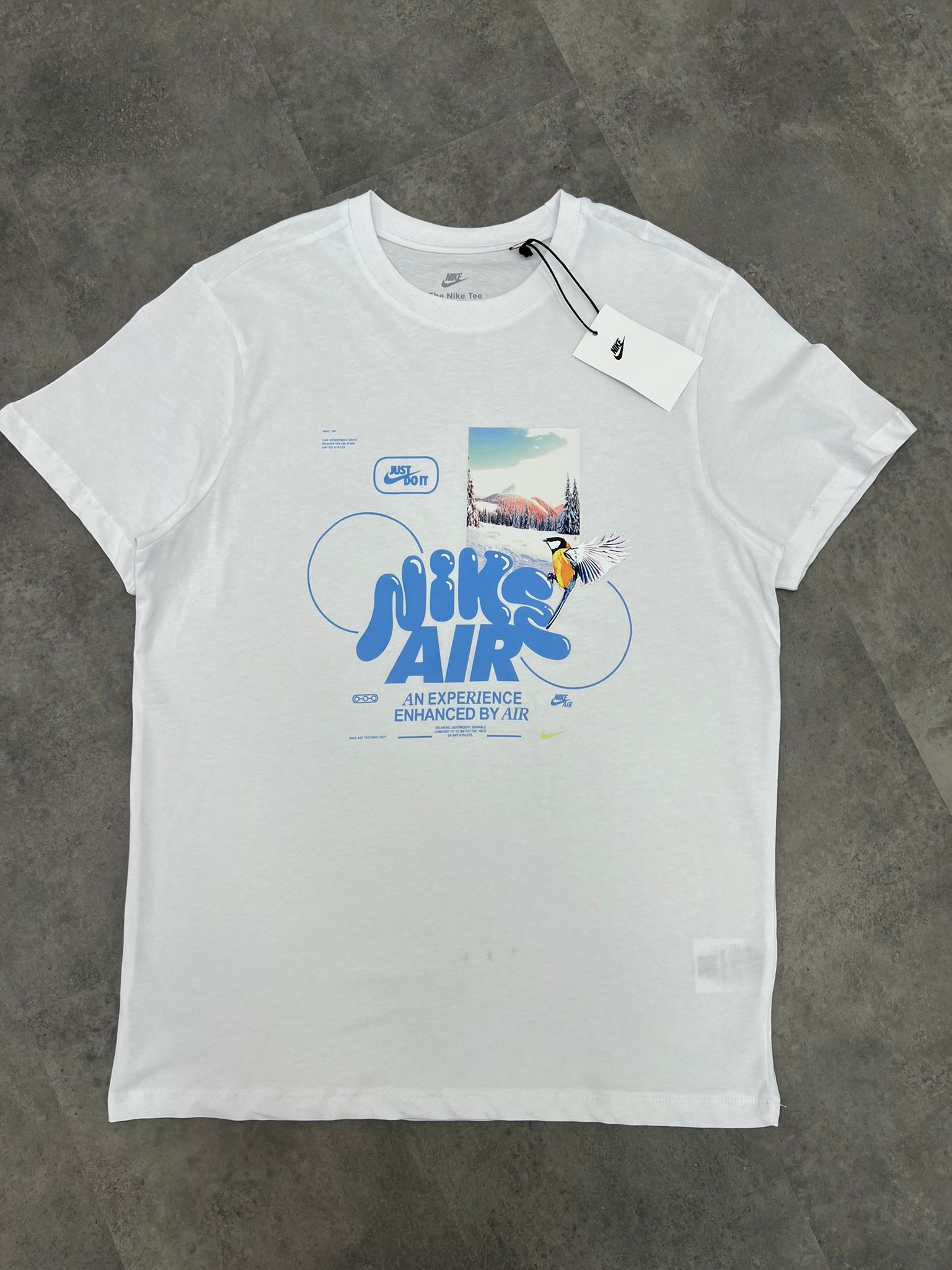 Yeni Sezon Mid Icon Air Experience White  T-shirt