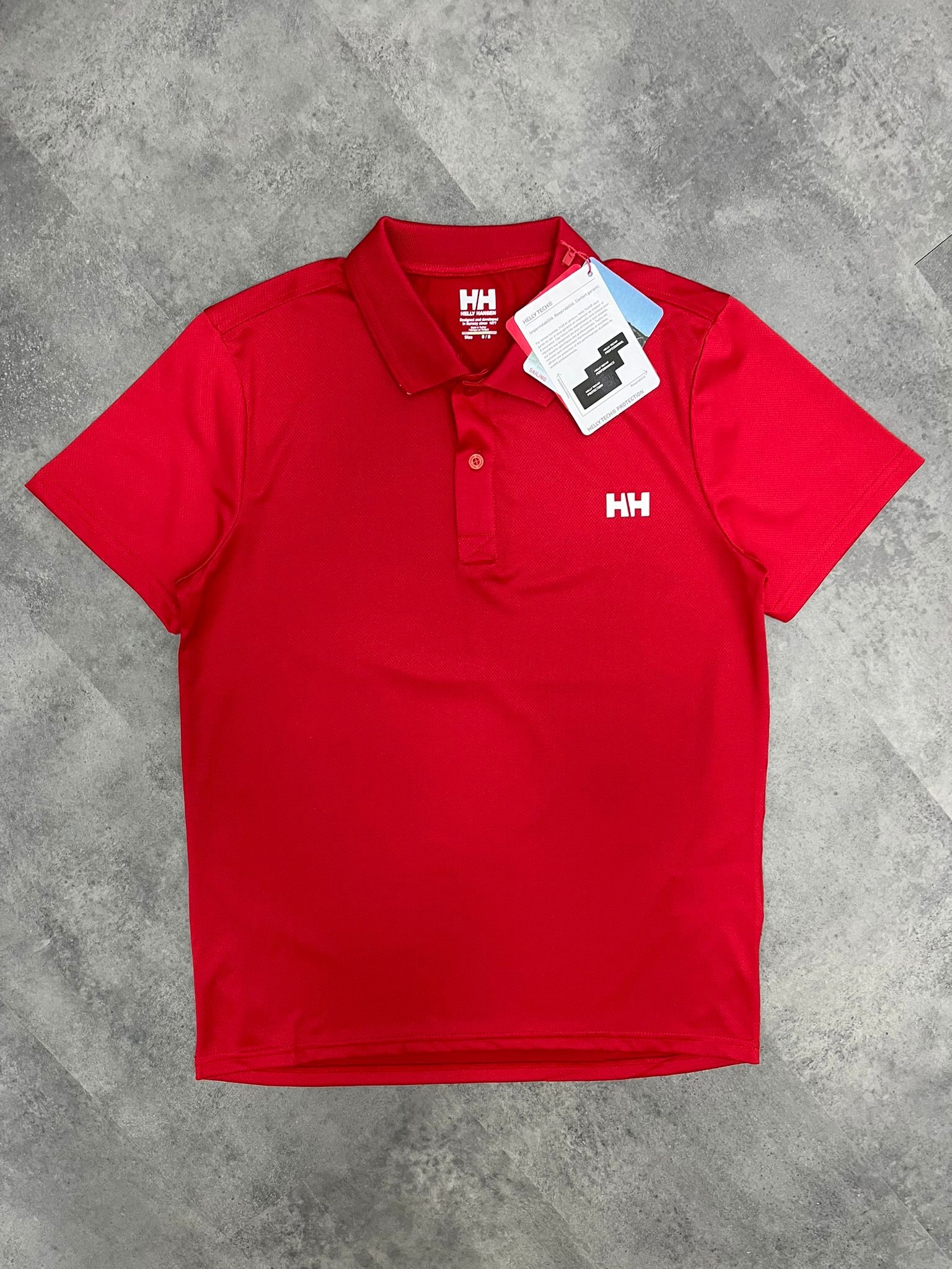 Yeni Sezon Mini Logo Clima Cool (Nefes Alan) Polo Yaka Red T-shirt