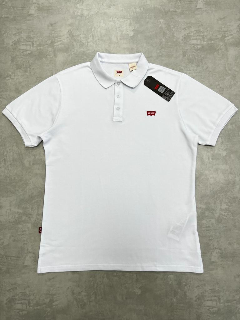 Classic Logo Basic White Polo Yaka T-shirt
