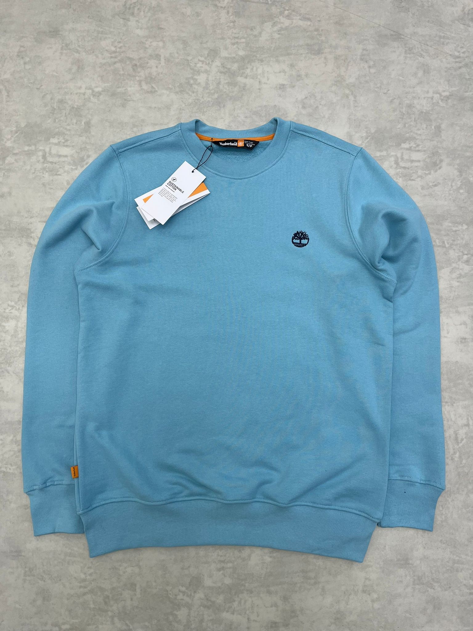 Basic Mini Logo Classic Light Blue Sweatshirt