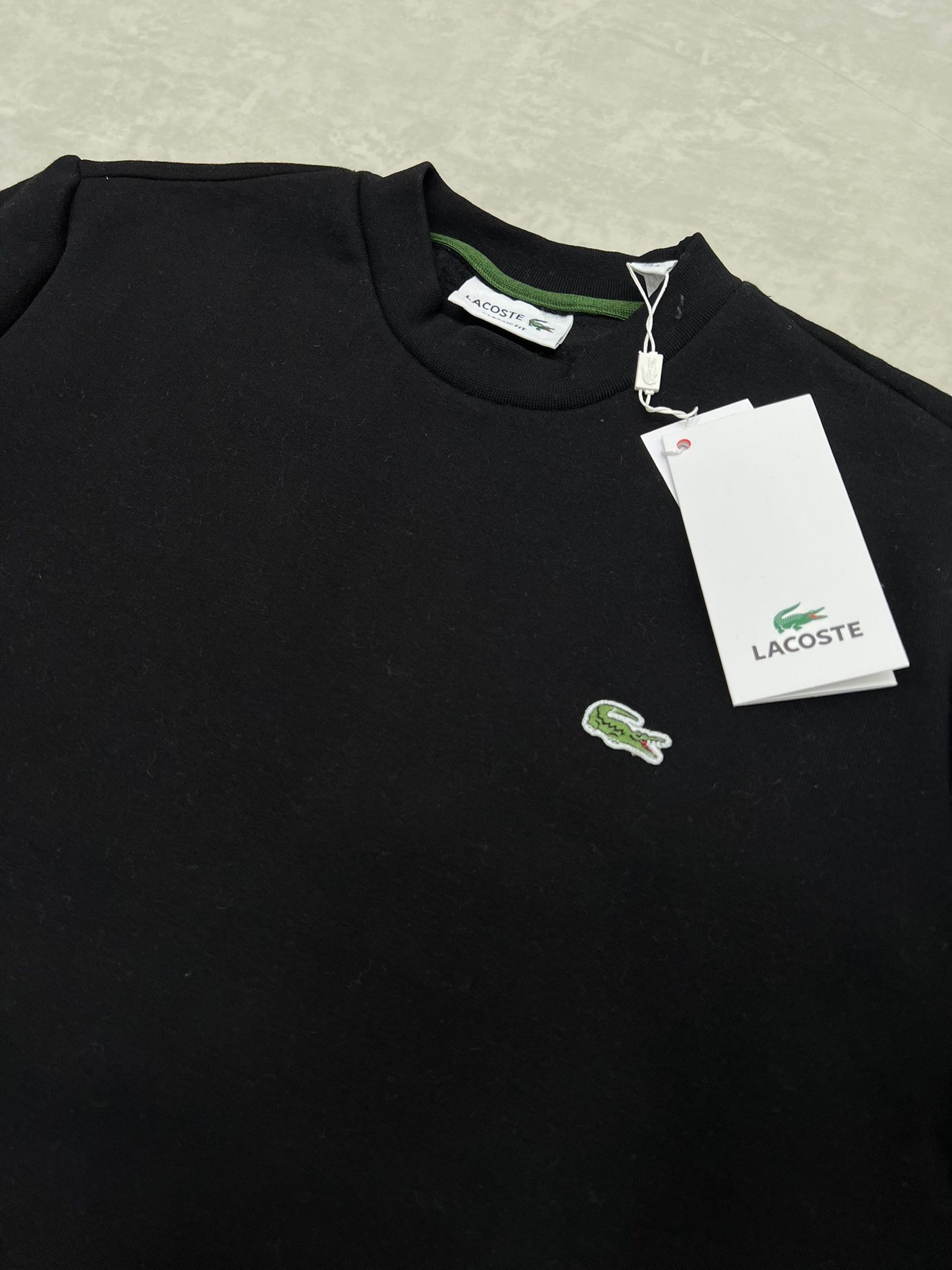 Yeni Sezon  Mini Logo Basic Black Sweatshirt