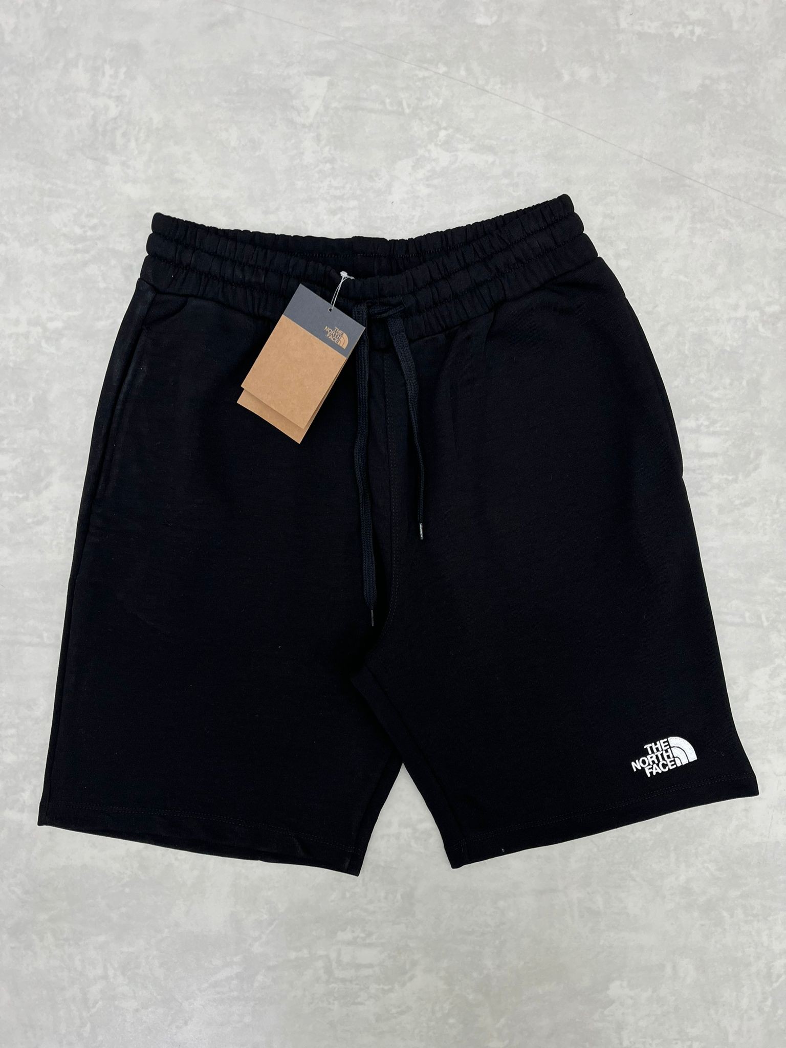 3 İplik Şardonsuz Classic Logo Black Şort