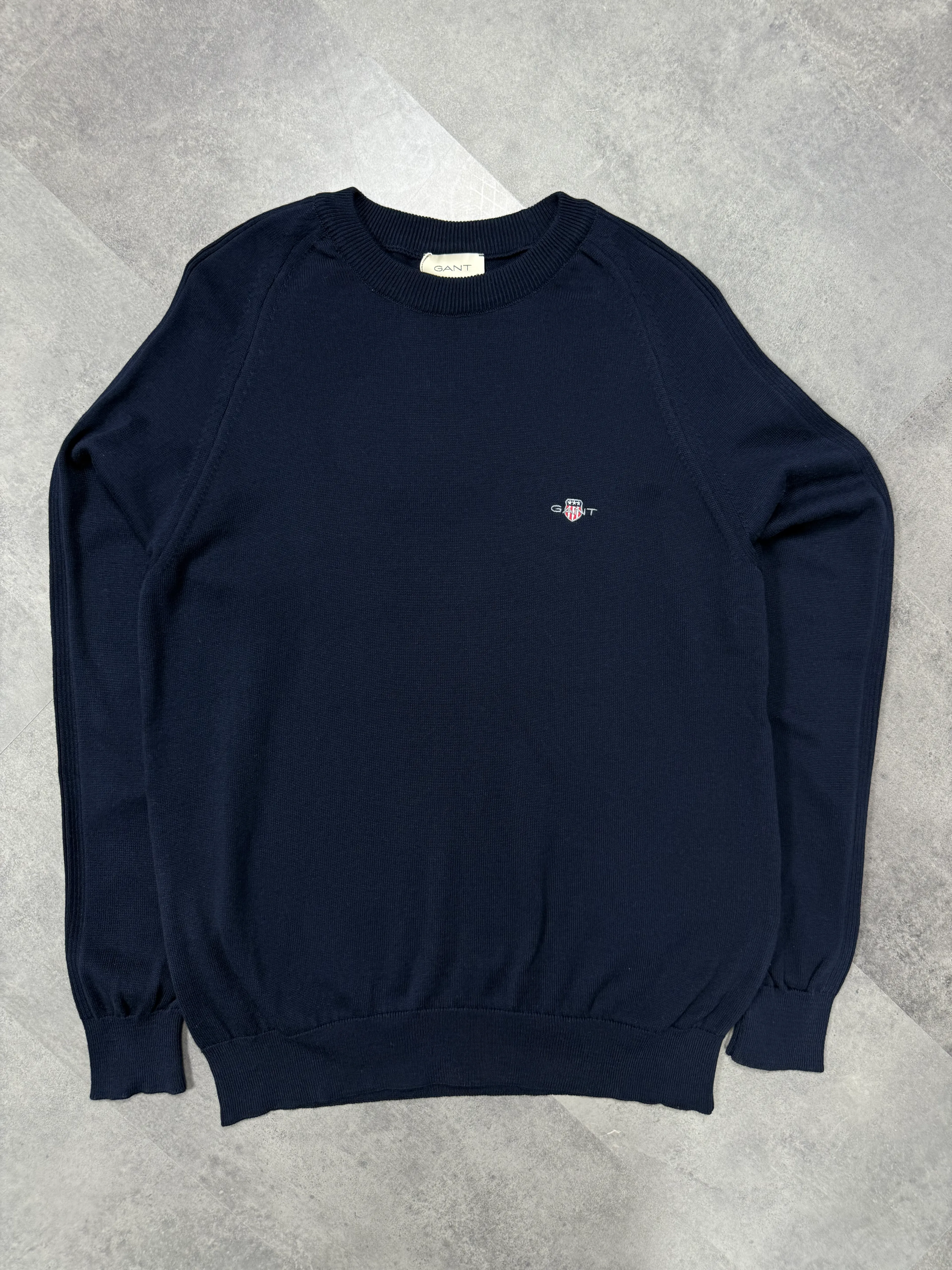 Yeni Sezon Basic Mini Logo Özel Örgü Triko - LACİVERT