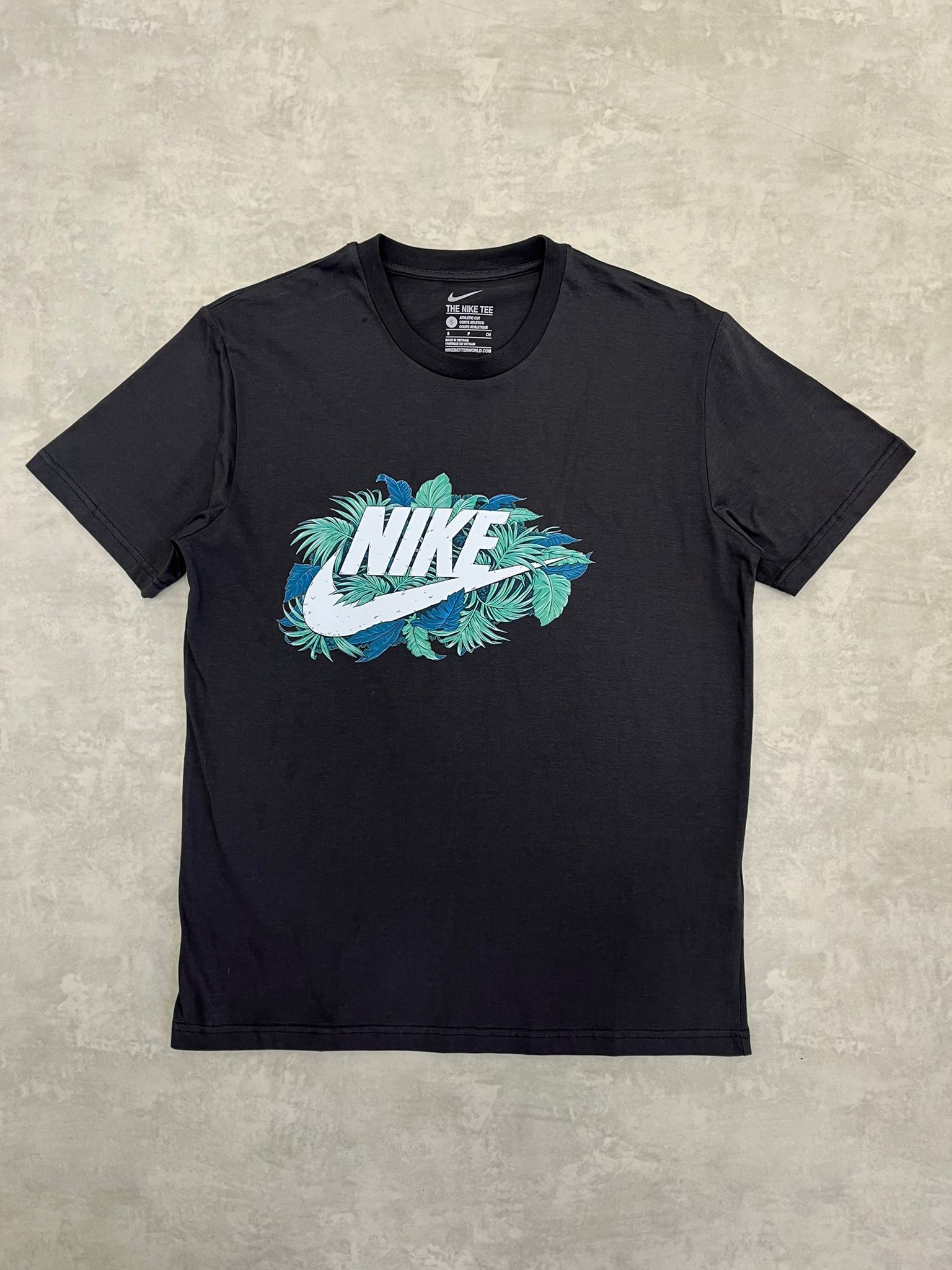Mid Icon Antrasit Flowers T-shirt