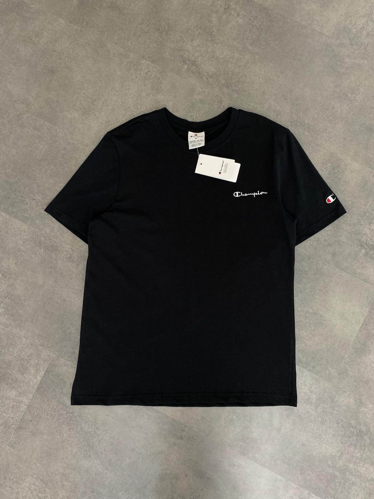 Yeni Sezon Essential Basic Mini Logo T-shirt - SİYAH