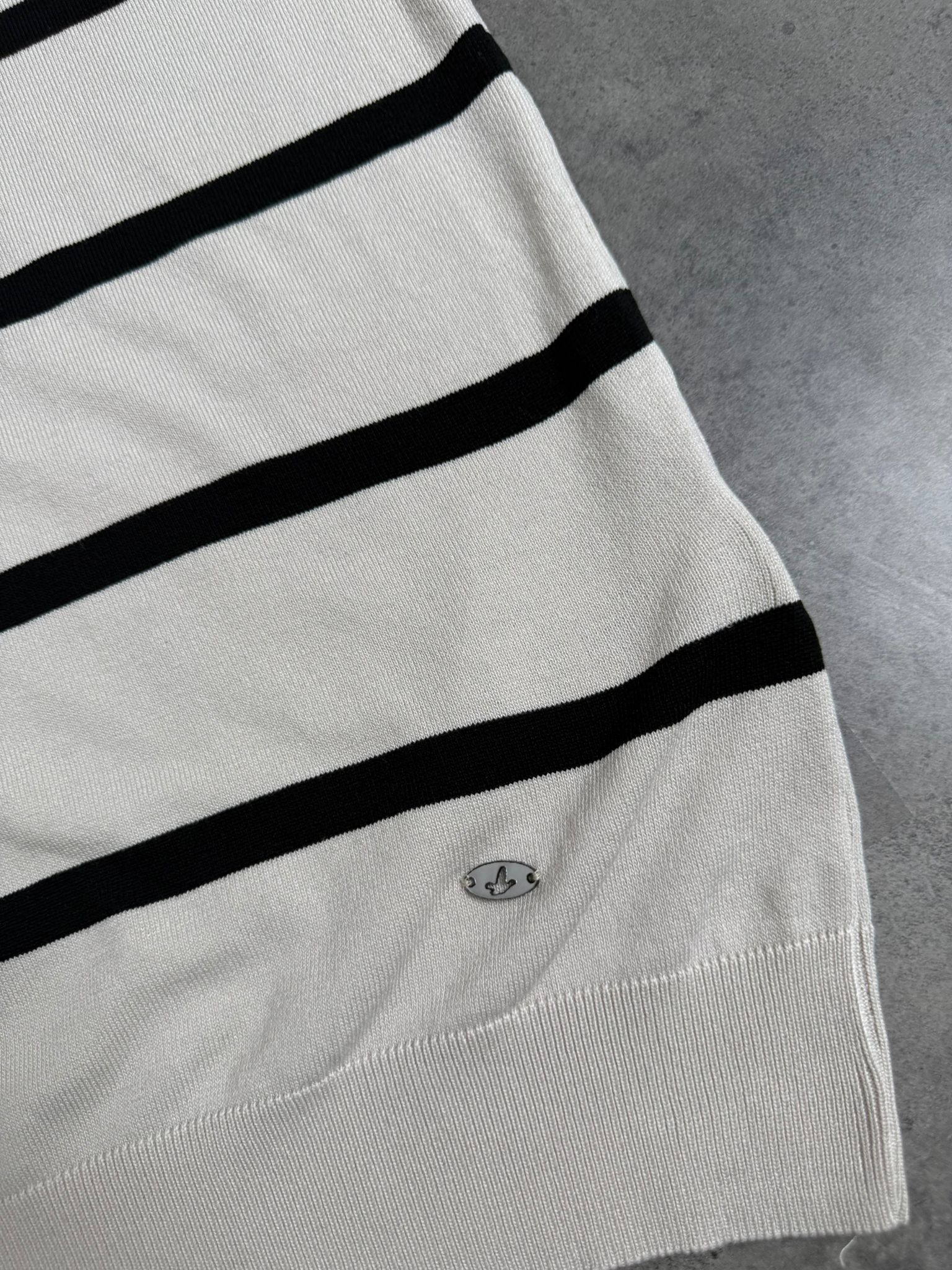 Yeni Sezon Çizgili Triko  Polo Yaka