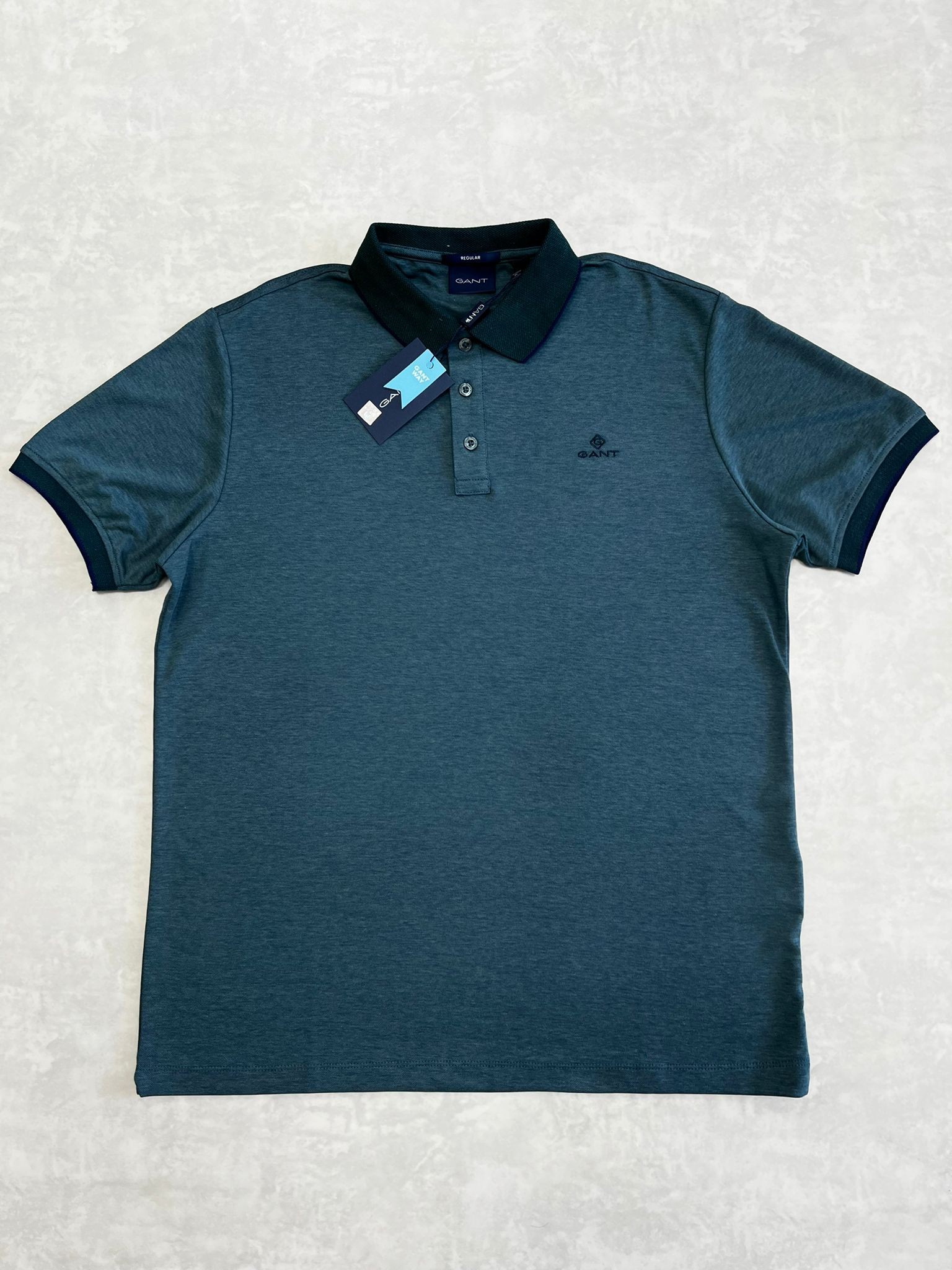 Merserize Kumaş Petrol Yeşili Basic Polo Yaka T-shirt