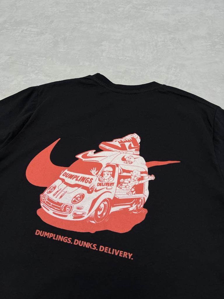 Dumplings Dunks D. Black T-shirt