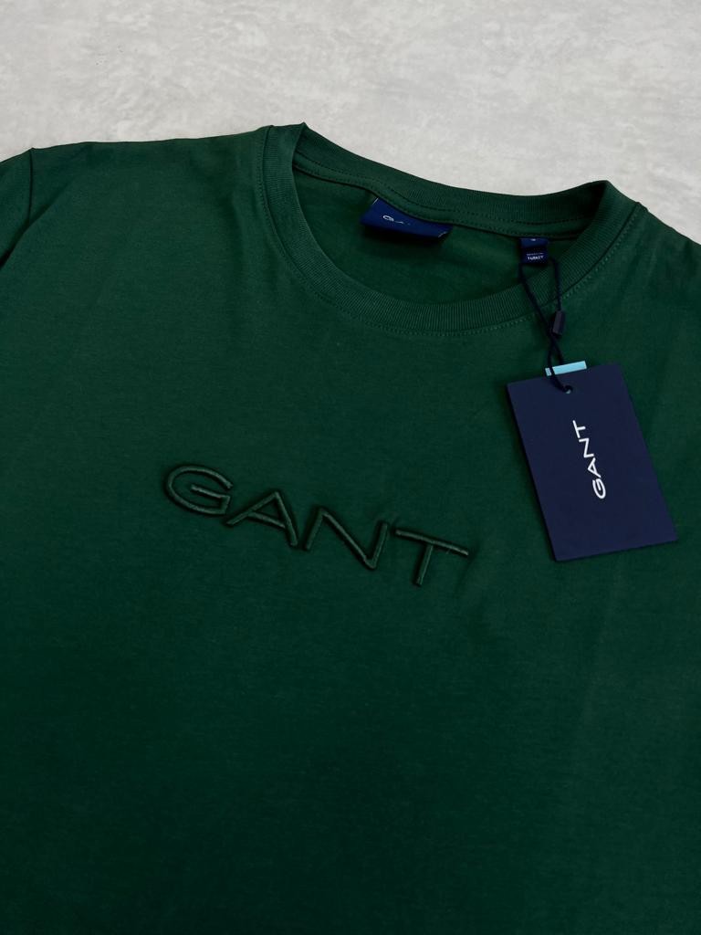 Ton to Tone Essential Mid Icon Logo Dark Green T-shirt