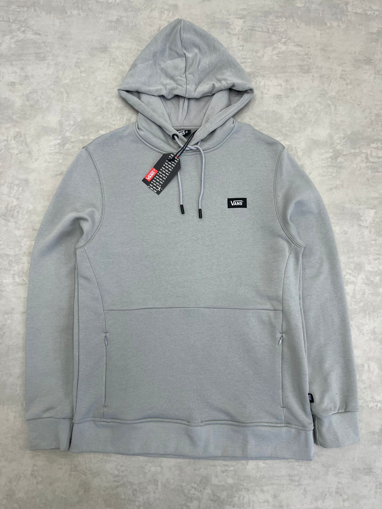 Basic Mini Patch Arma Nakış Logo Gray Sweatshirt