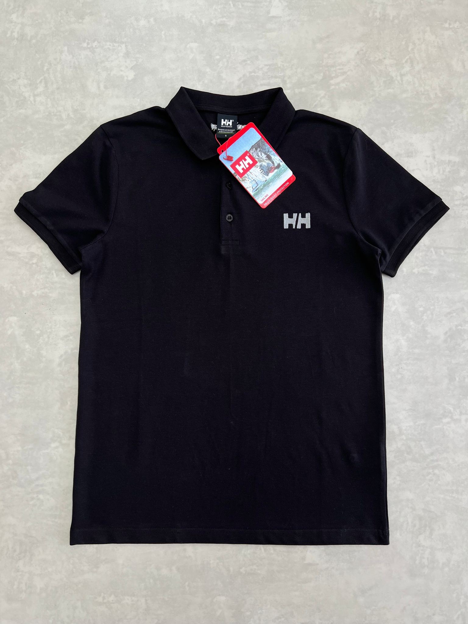 Black Slim Fit Classic Logo Polo Yaka T-shirt