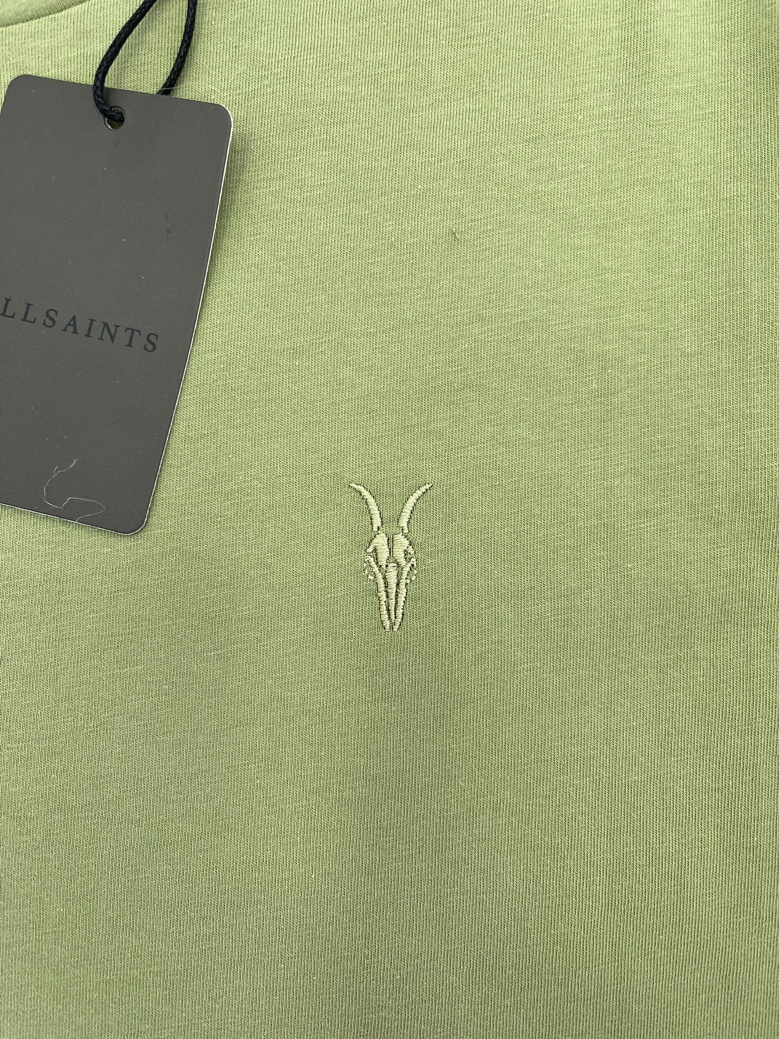 Yeni Sezon Nakış Basic Mini Logo  Fıstık Yeşili  T-shirt